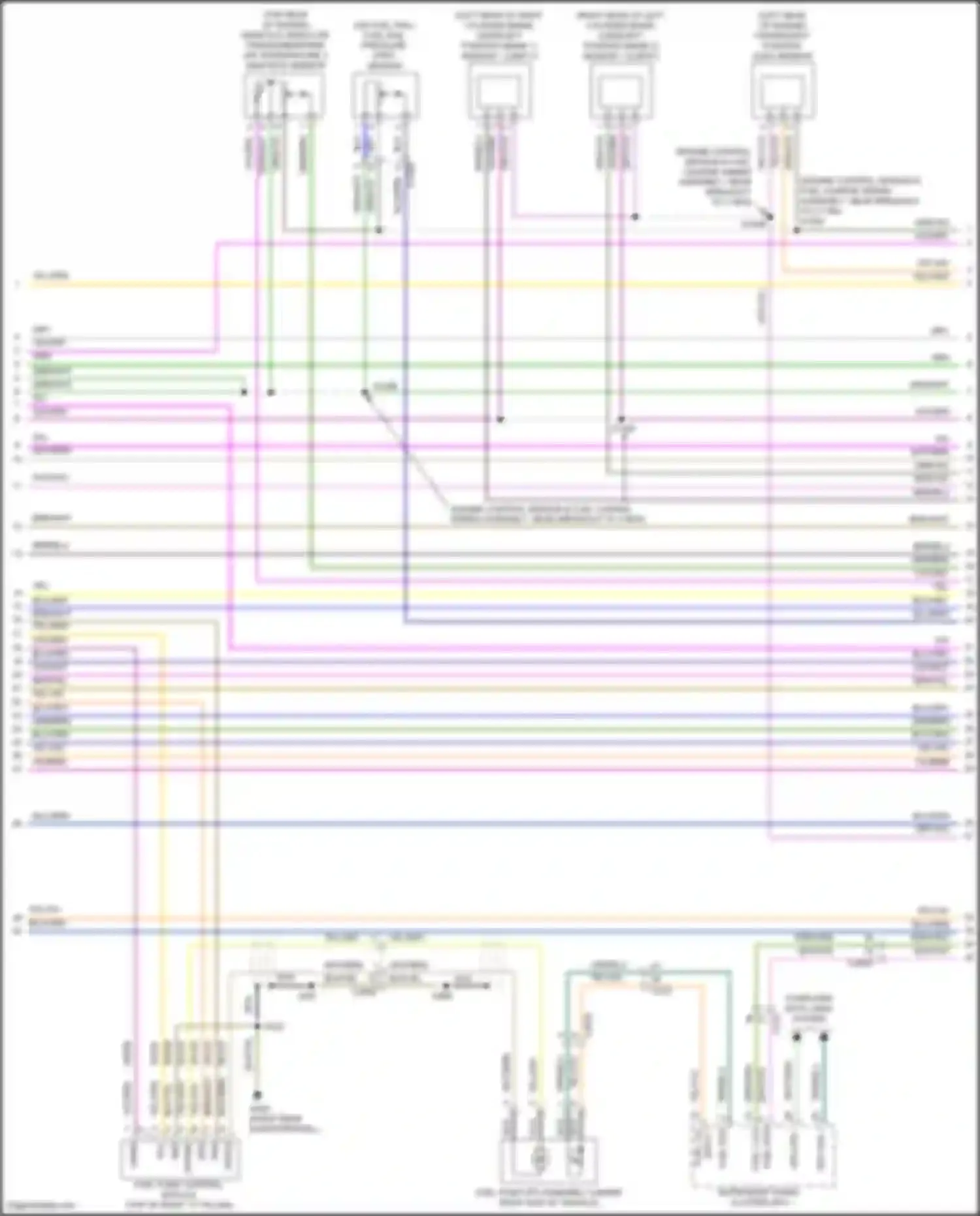 Wiring diagram input 1 for Ford Explorer V facelift 2 (2017-2019) (2 of 2)