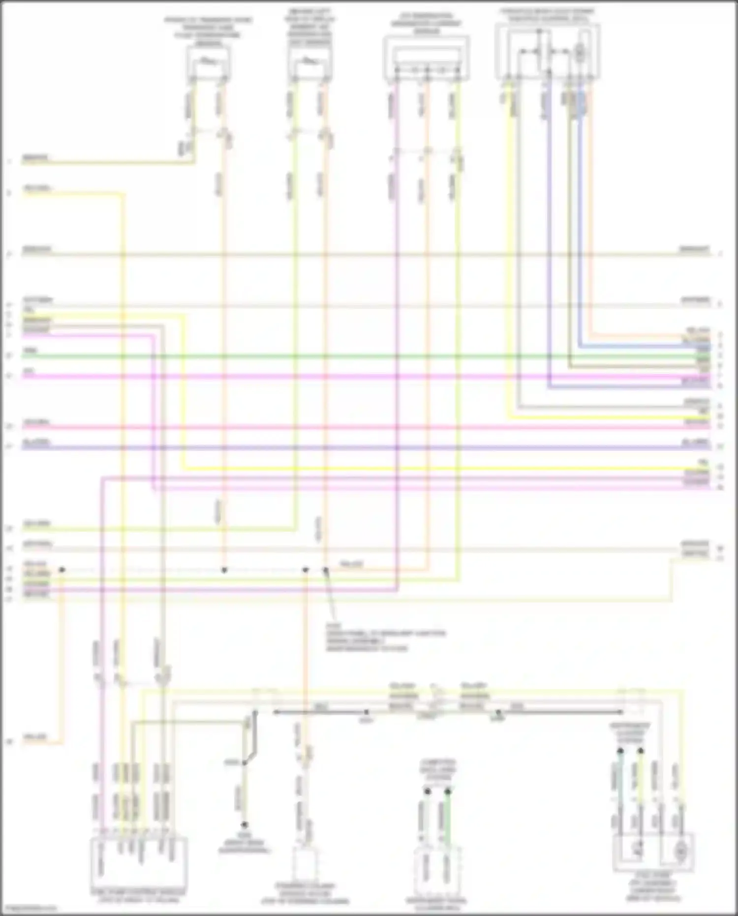 Wiring diagram instrument cluster system for Ford Explorer V facelift 2 (2017-2019) (3 of 3)