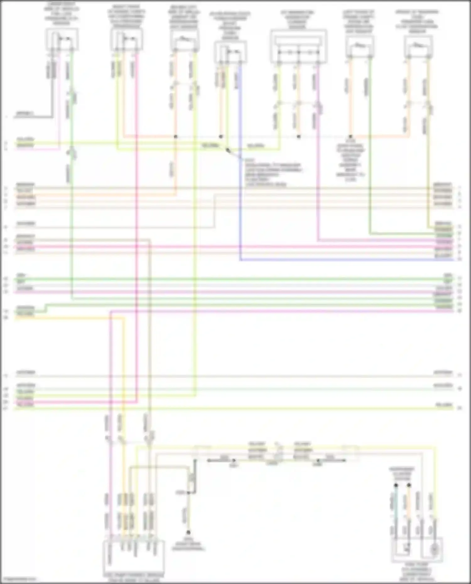 Wiring diagram instrument cluster system for Ford Explorer V facelift 2 (2017-2019) (2 of 3)