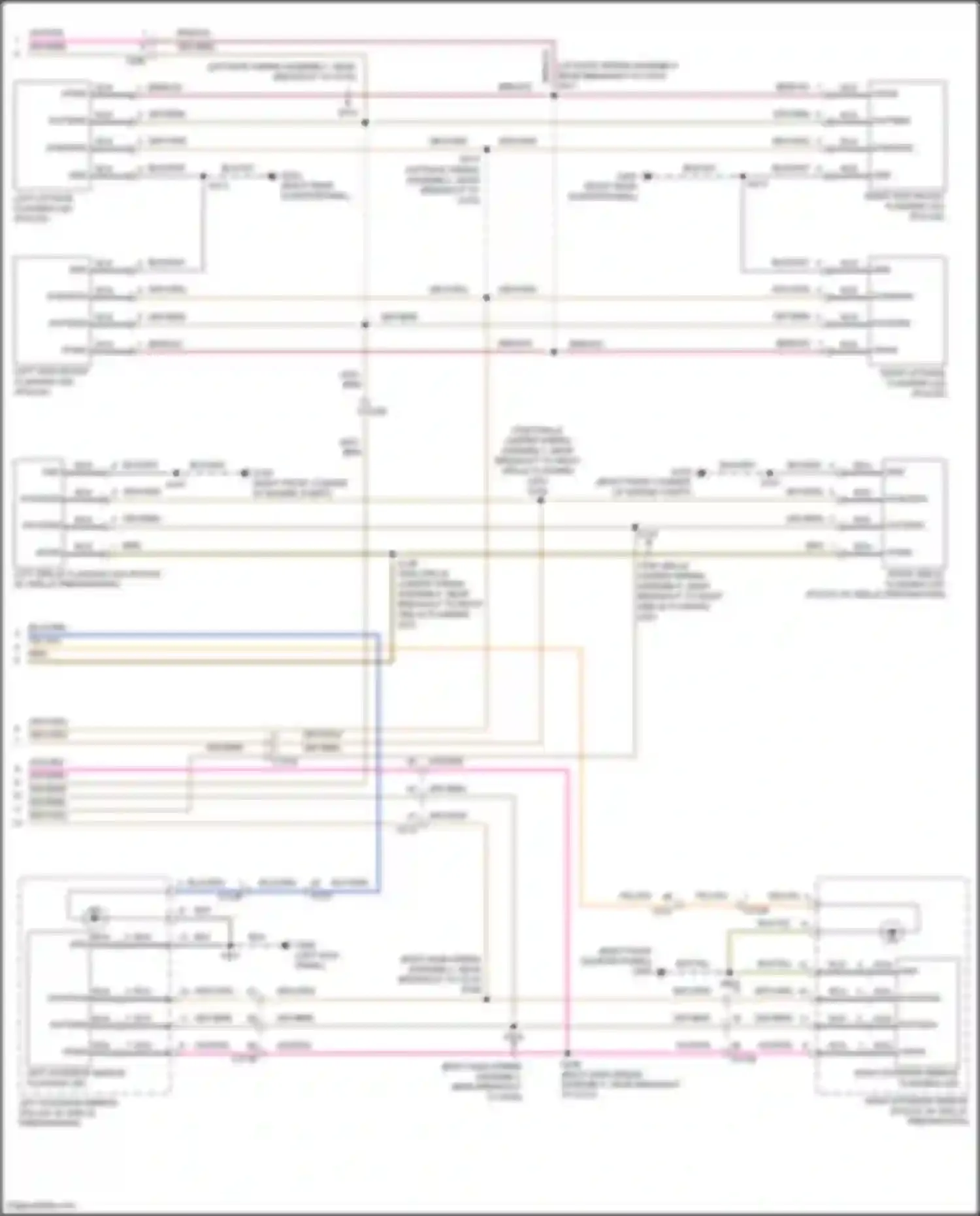 Wiring diagram left high mount flashing led for Ford Explorer V facelift 2 (2017-2019) (1 of 2)
