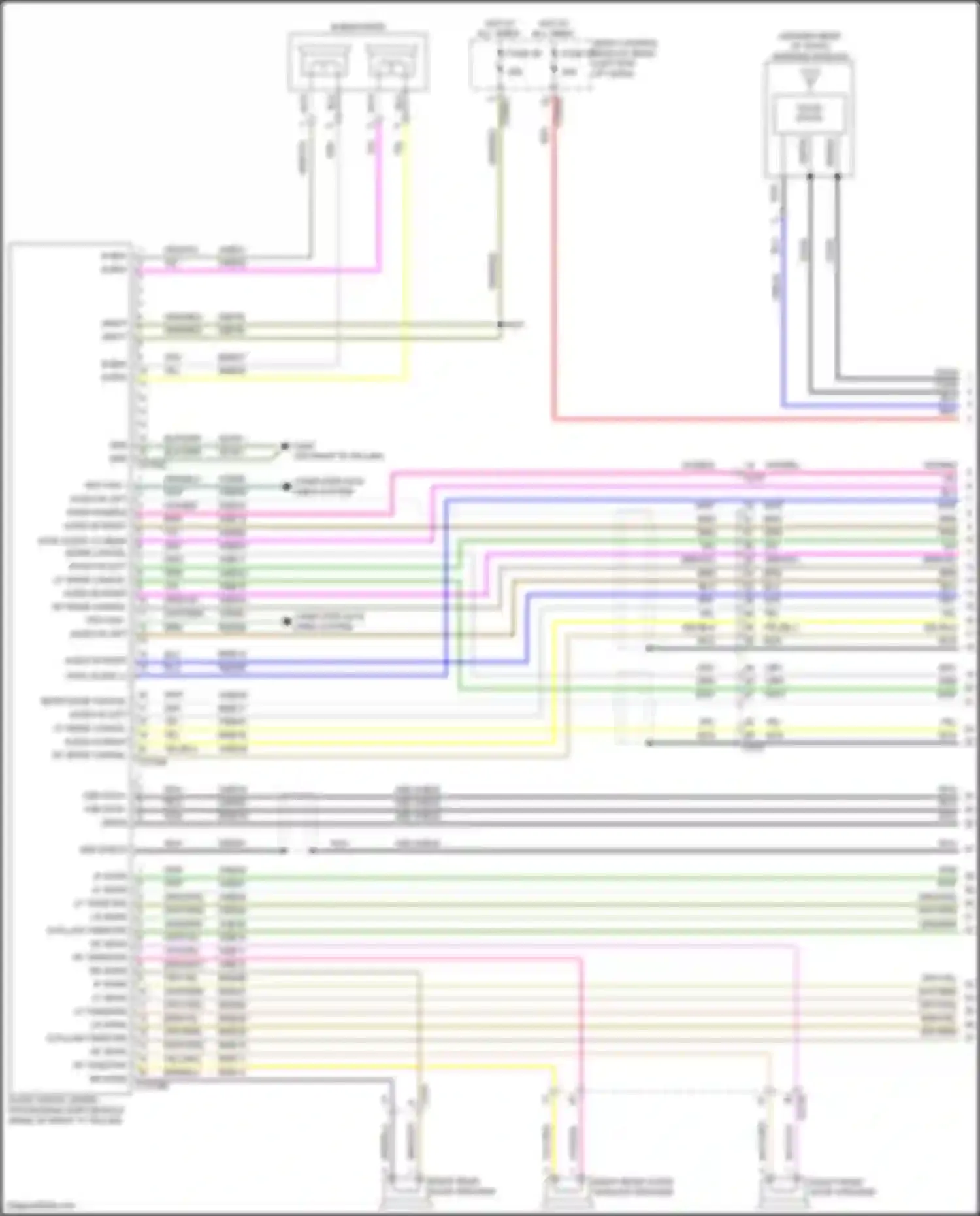 Wiring diagram lf noise cancel + for Ford Explorer V facelift 2 (2017-2019) (1 of 8)