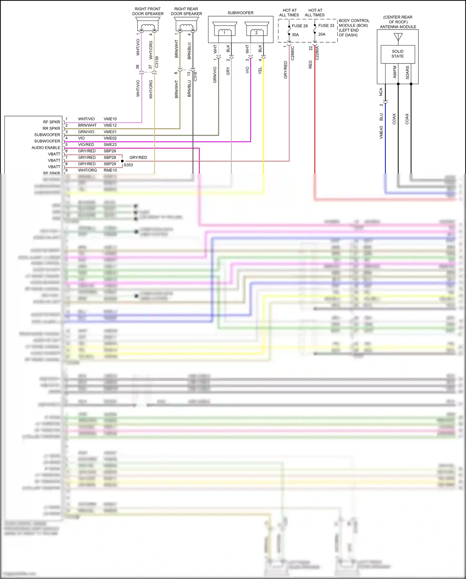 Wiring diagram lf spkr for Ford Explorer V facelift 2 (2017-2019) (11 of 12)