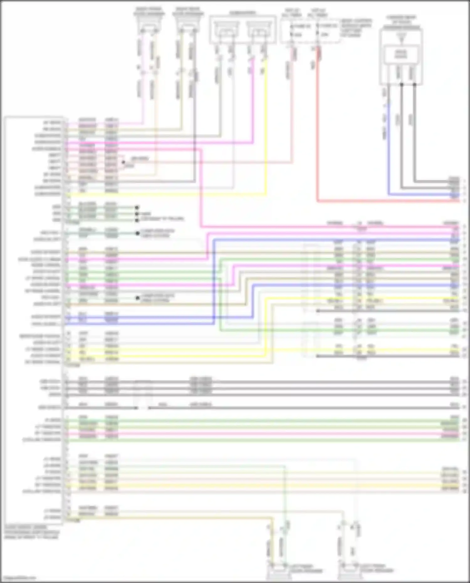 Wiring diagram lf tweeter+ for Ford Explorer V facelift 2 (2017-2019) (2 of 4)