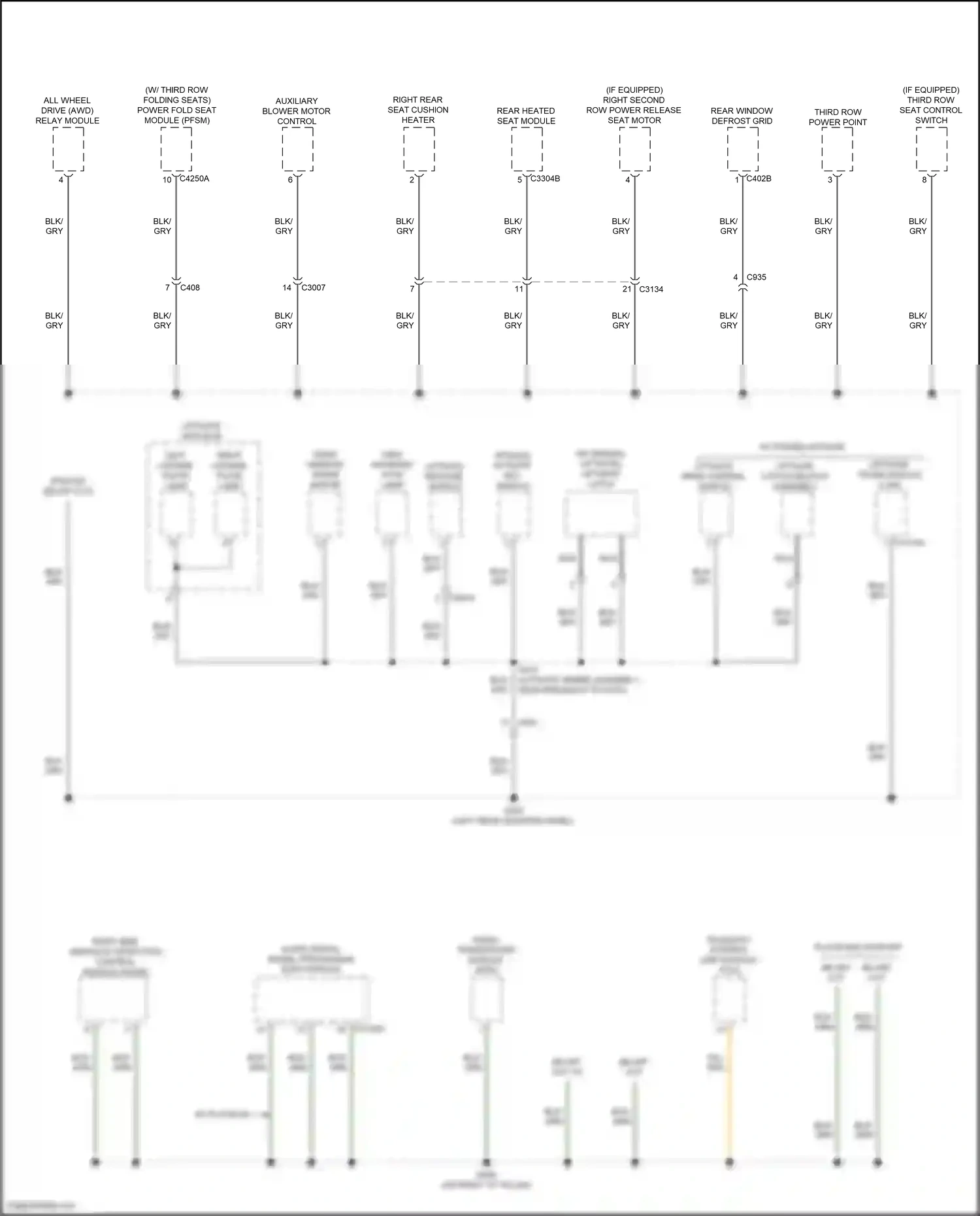 Wiring diagram liftgate applique for Ford Explorer V facelift 2 (2017-2019) (3 of 6)