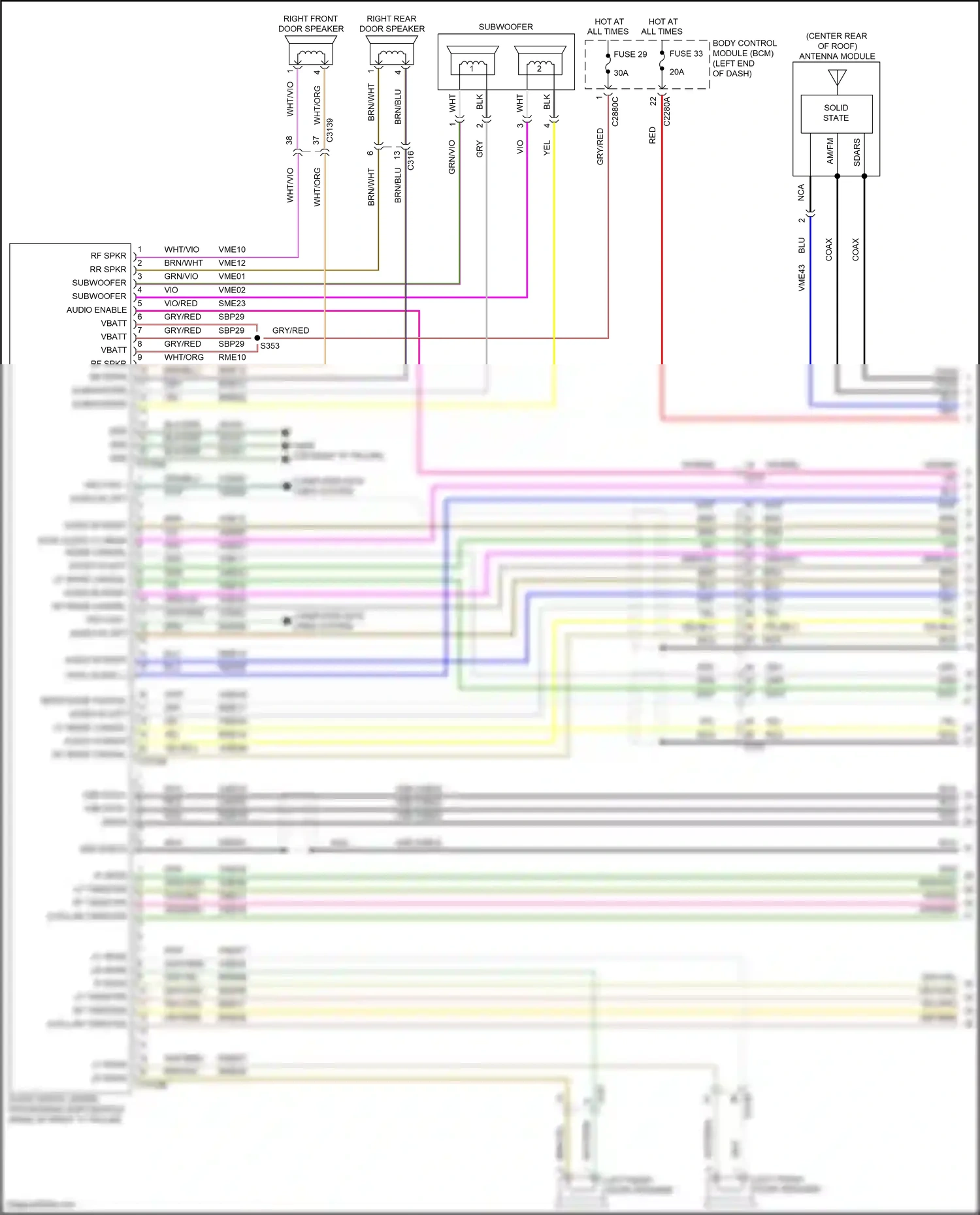 Wiring diagram lr spkr for Ford Explorer V facelift 2 (2017-2019) (4 of 12)