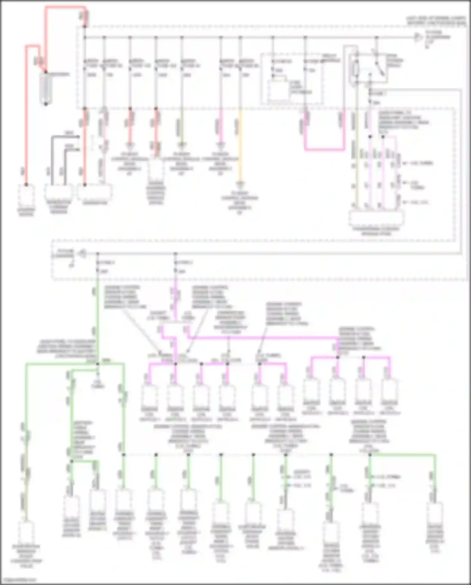 Wiring diagram mega fuse 102 for Ford Explorer V facelift 2 (2017-2019) (2 of 2)