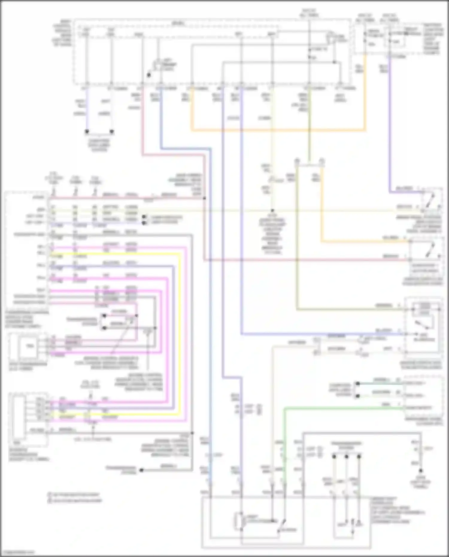 Wiring diagram park detect for Ford Explorer V facelift 2 (2017-2019) (2 of 2)