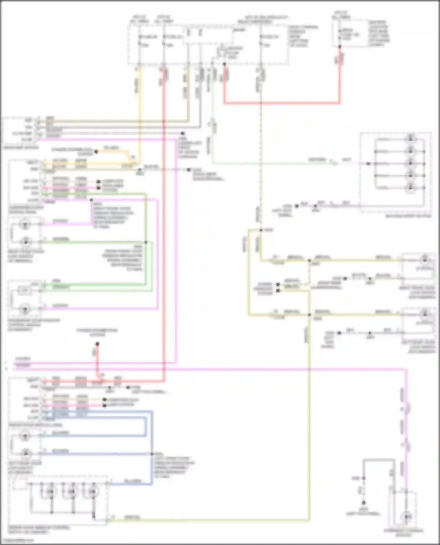 Wiring diagram power distribution system for Ford Explorer V facelift 2 (2017-2019) (8 of 19)