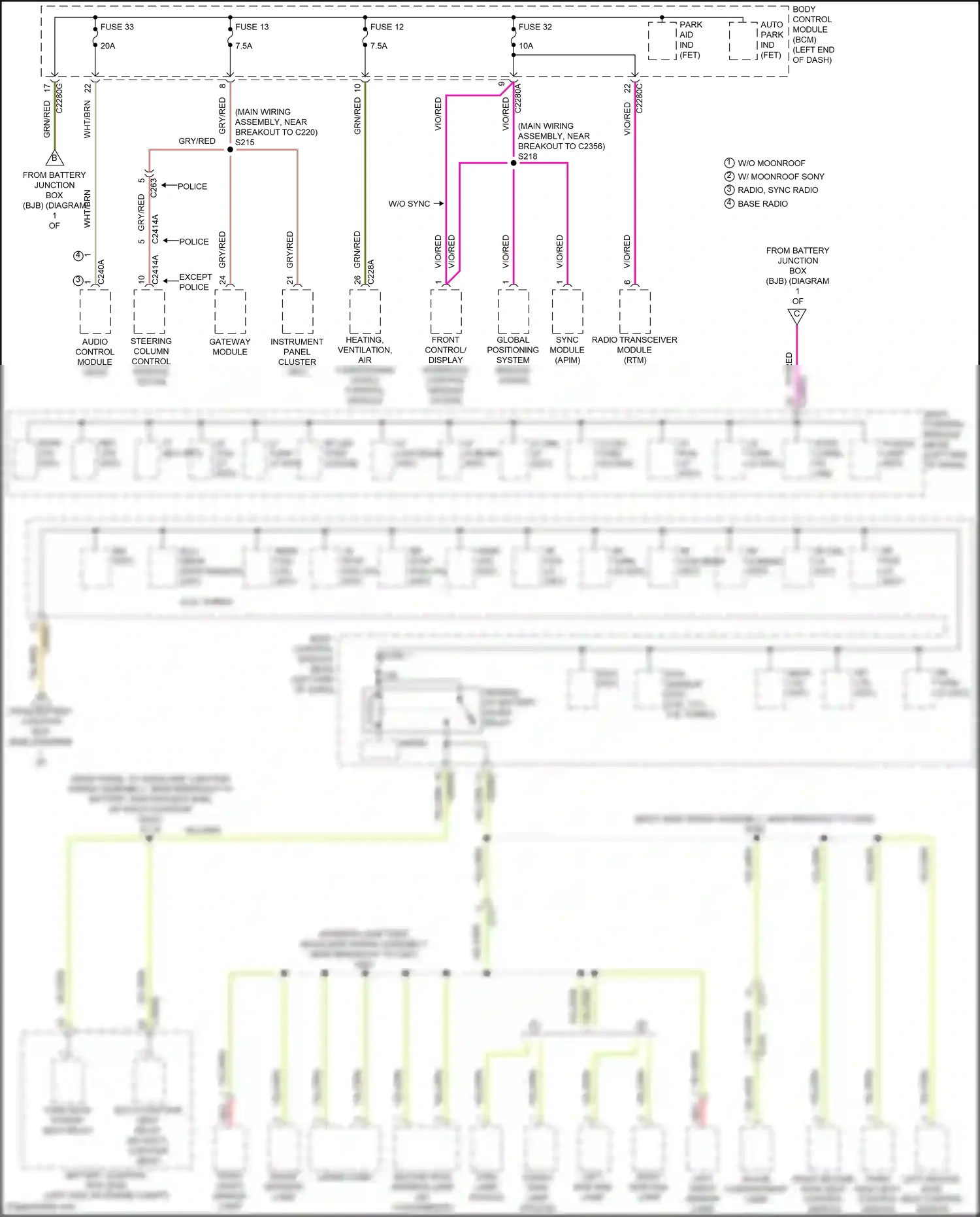 Wiring diagram red for Ford Explorer V facelift 2 (2017-2019) (37 of 62)