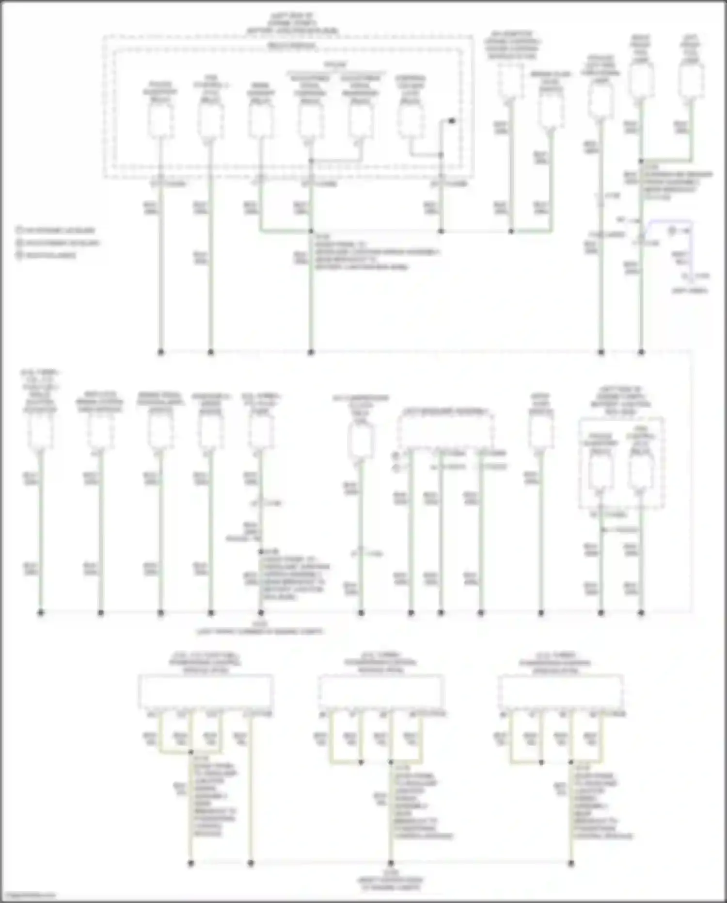 Wiring diagram right front fog lamp for Ford Explorer V facelift 2 (2017-2019) (1 of 3)