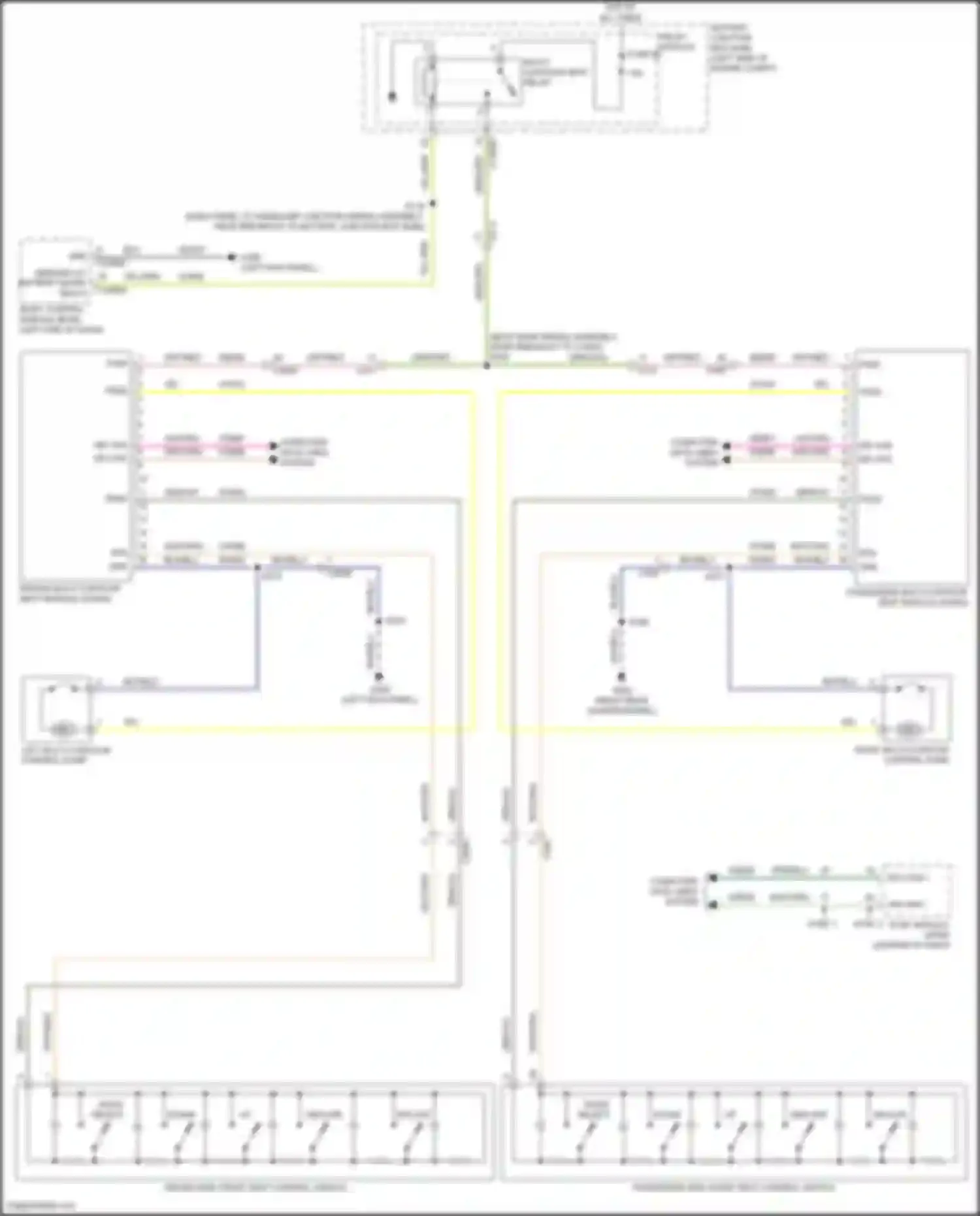 Wiring diagram right multi-contour control pump for Ford Explorer V facelift 2 (2017-2019) (2 of 2)