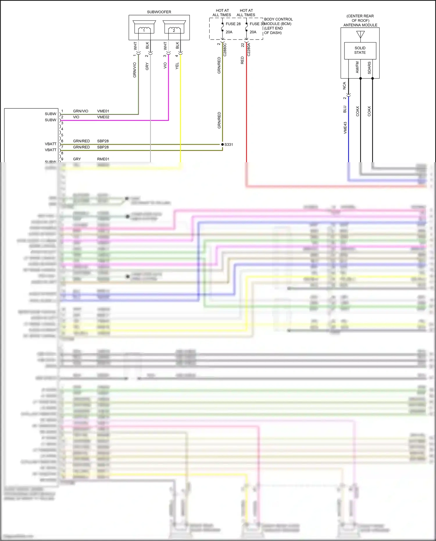 Wiring diagram solid state for Ford Explorer V facelift 2 (2017-2019) (1 of 6)