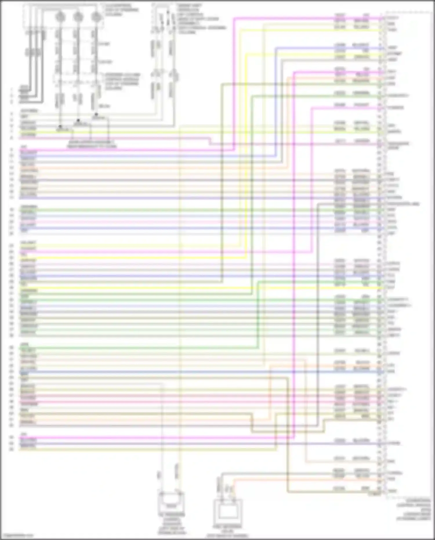 Wiring diagram steering column control module for Ford Explorer V facelift 2 (2017-2019) (2 of 2)