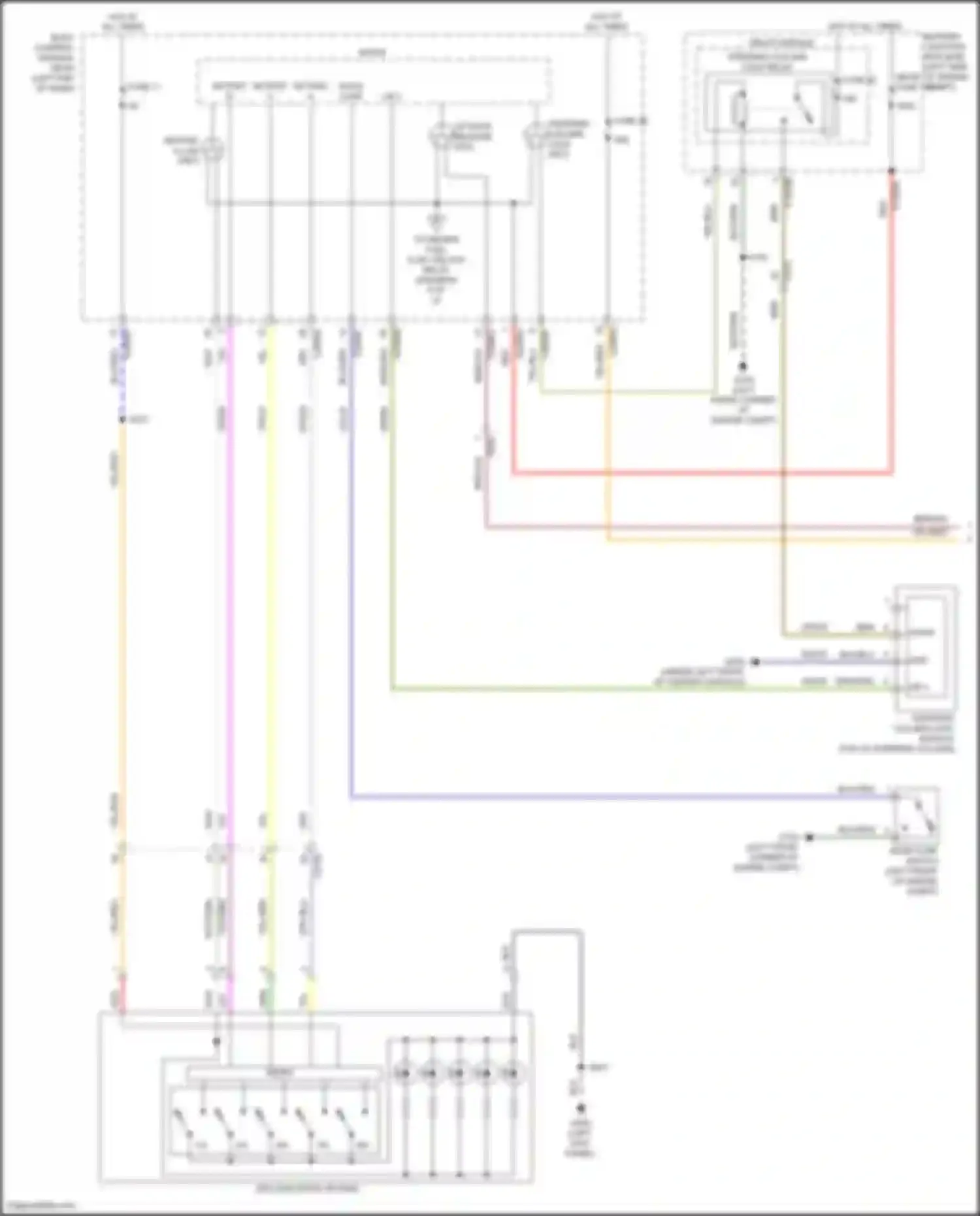 Wiring diagram steering column lock module for Ford Explorer V facelift 2 (2017-2019) (1 of 3)
