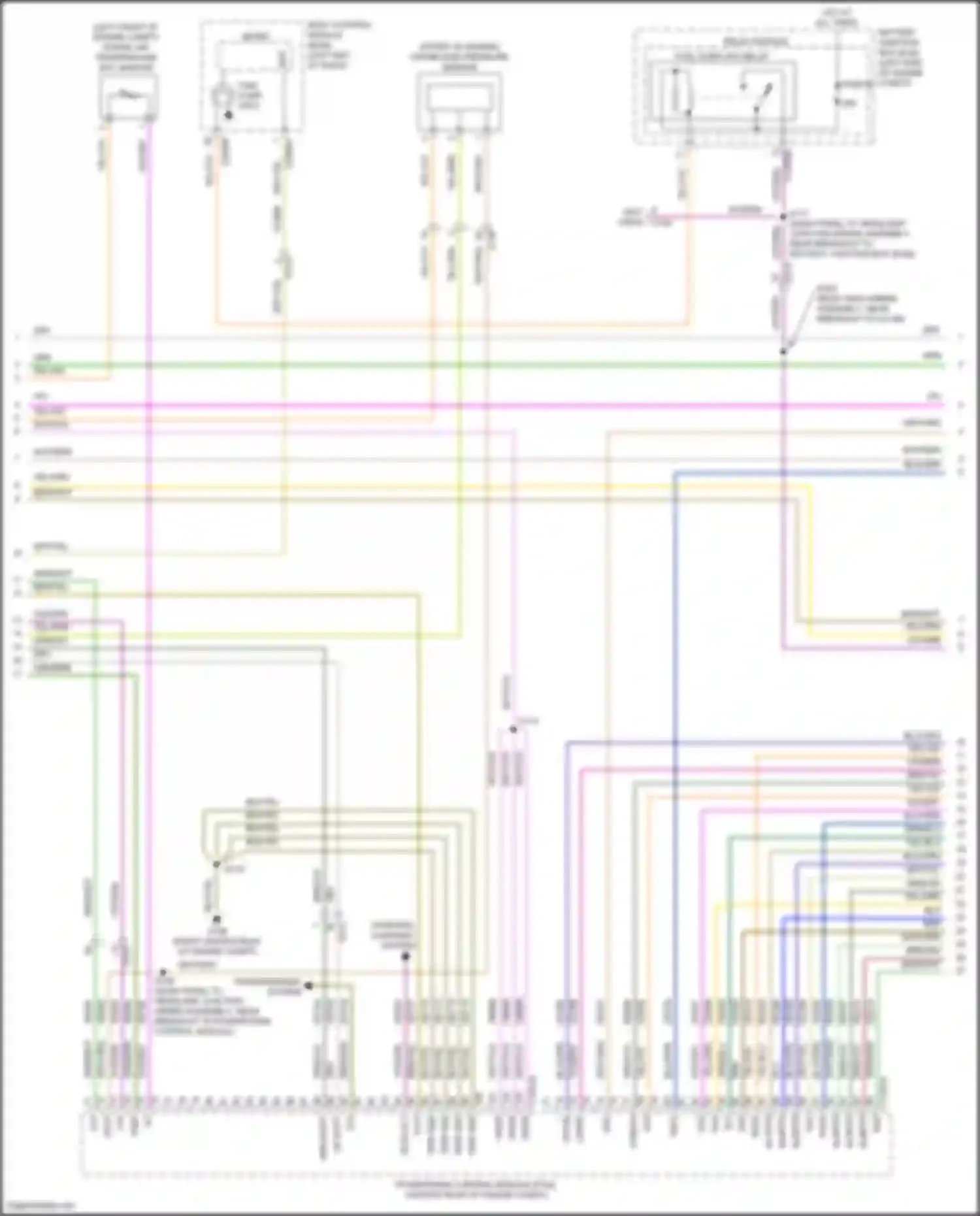 Wiring diagram tacm+ for Ford Explorer V facelift 2 (2017-2019) (4 of 4)