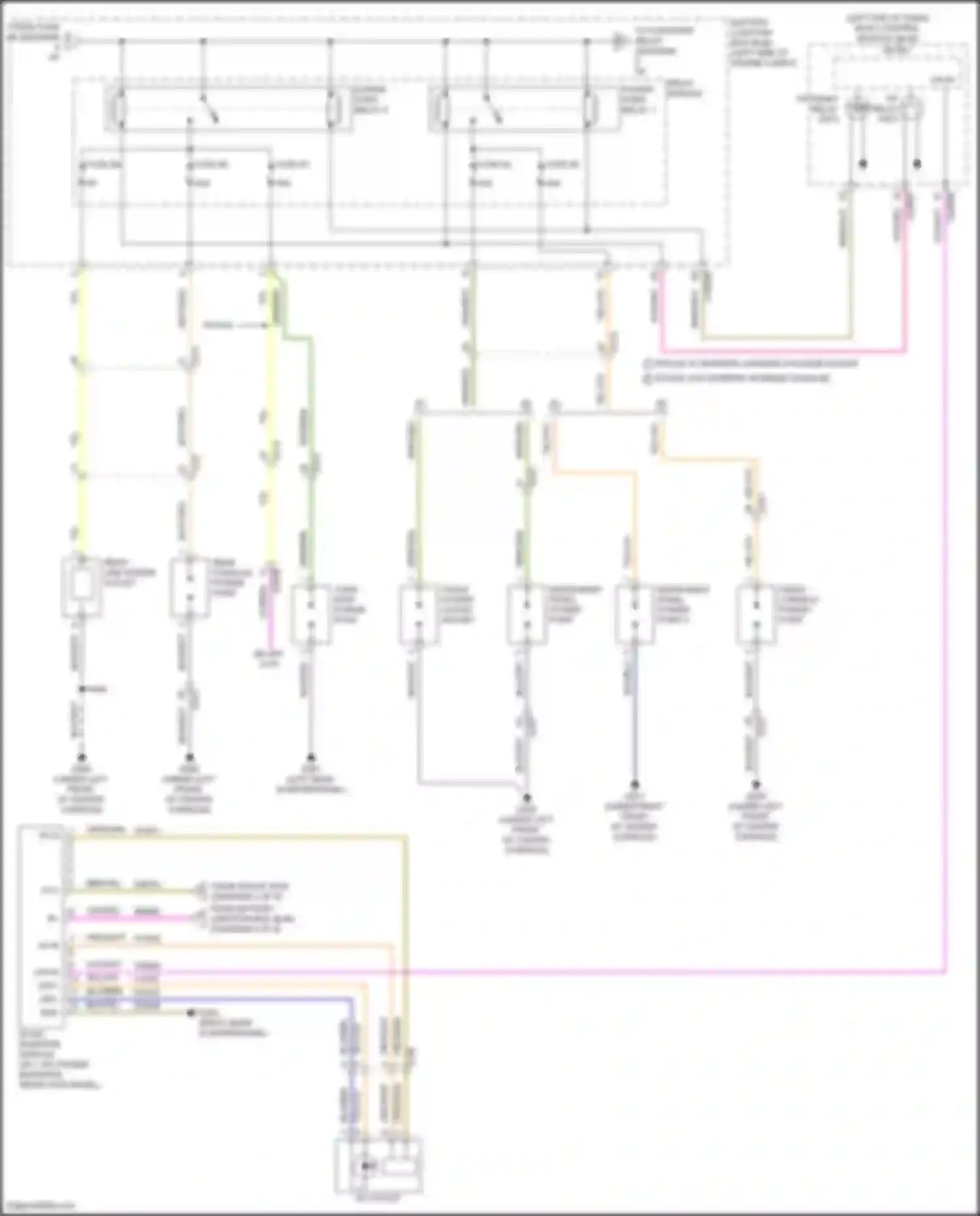 Wiring diagram third row power point for Ford Explorer V facelift 2 (2017-2019) (2 of 2)