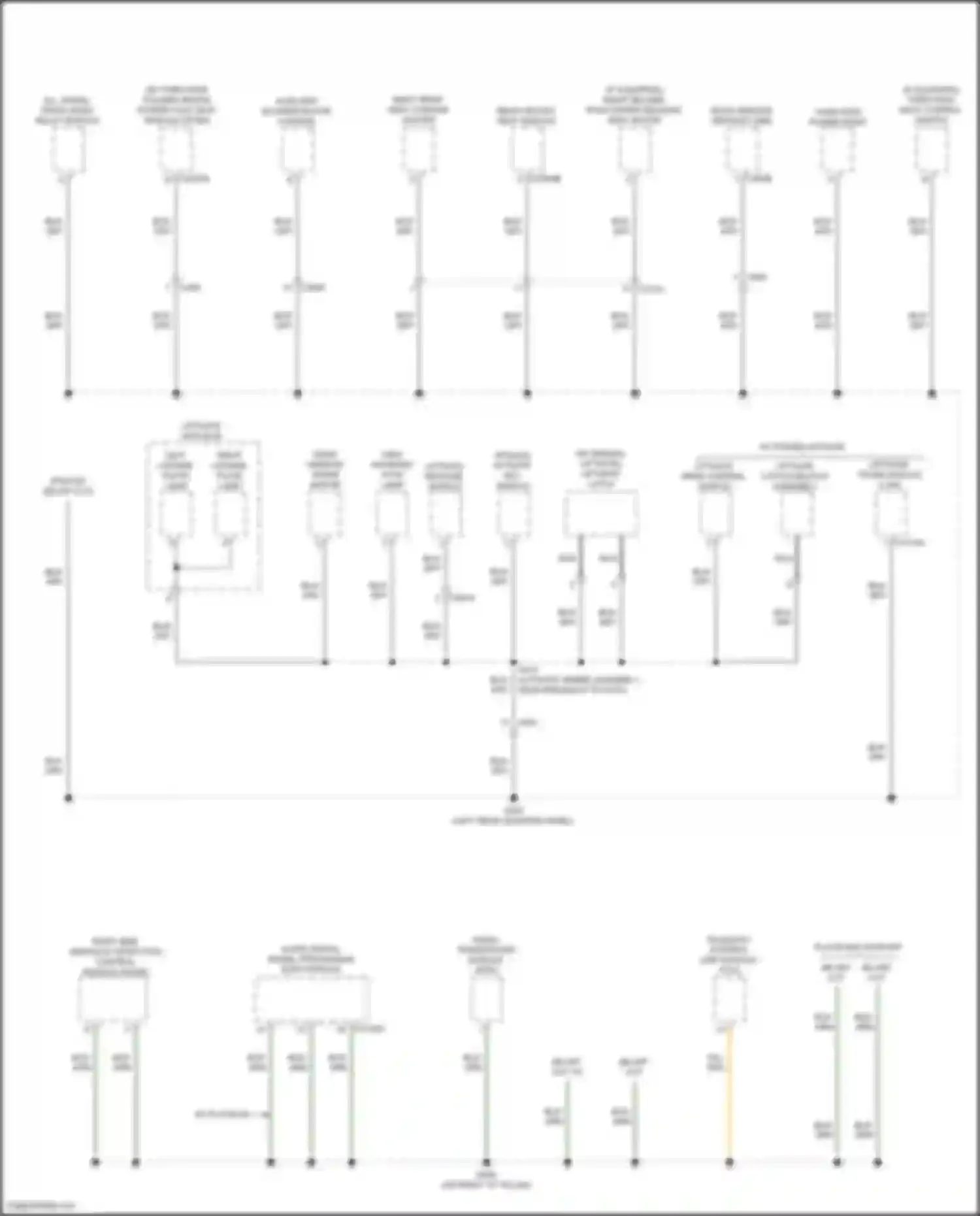 Wiring diagram third row power point for Ford Explorer V facelift 2 (2017-2019) (1 of 2)