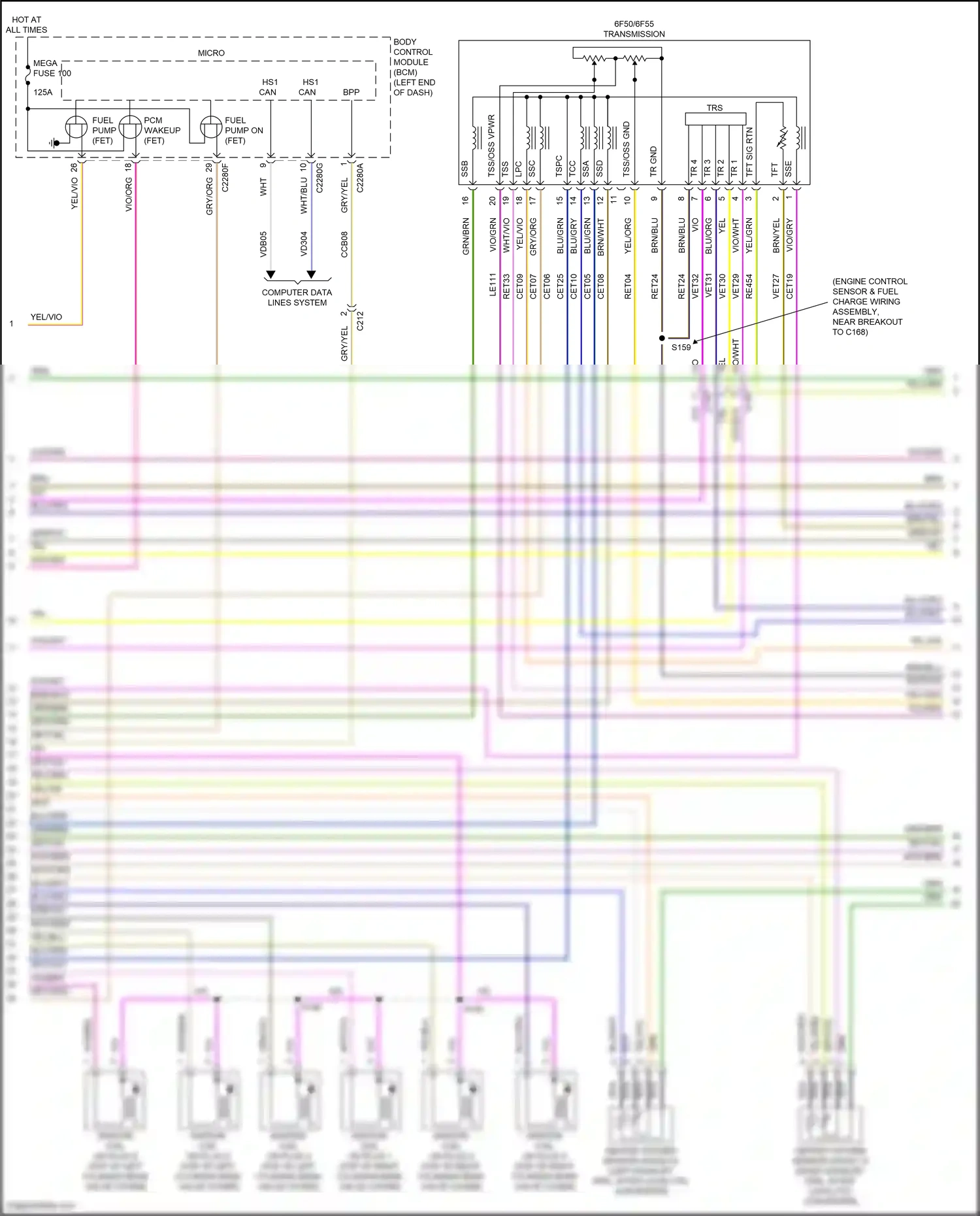 Wiring diagram tr 2 for Ford Explorer V facelift 2 (2017-2019) (8 of 11)
