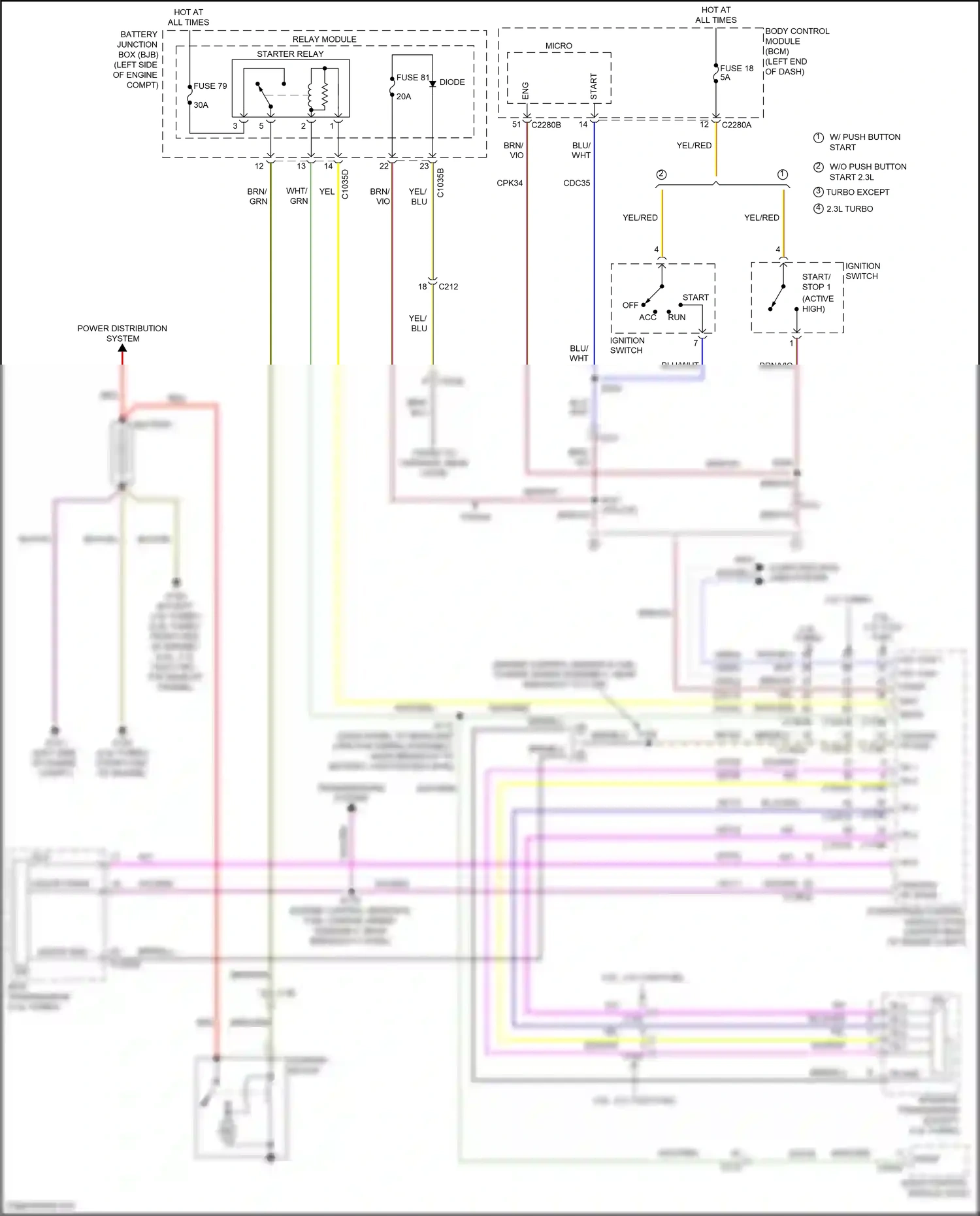 Wiring diagram tss/oss/ tr gnd for Ford Explorer V facelift 2 (2017-2019) (2 of 2)
