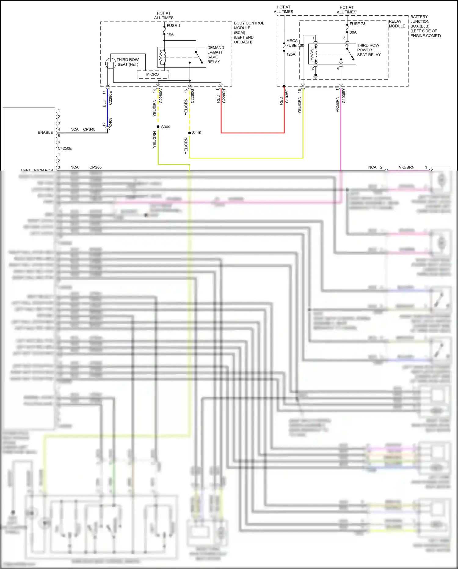 Wiring diagram vio/brn for Ford Explorer V facelift 2 (2017-2019) (10 of 23)