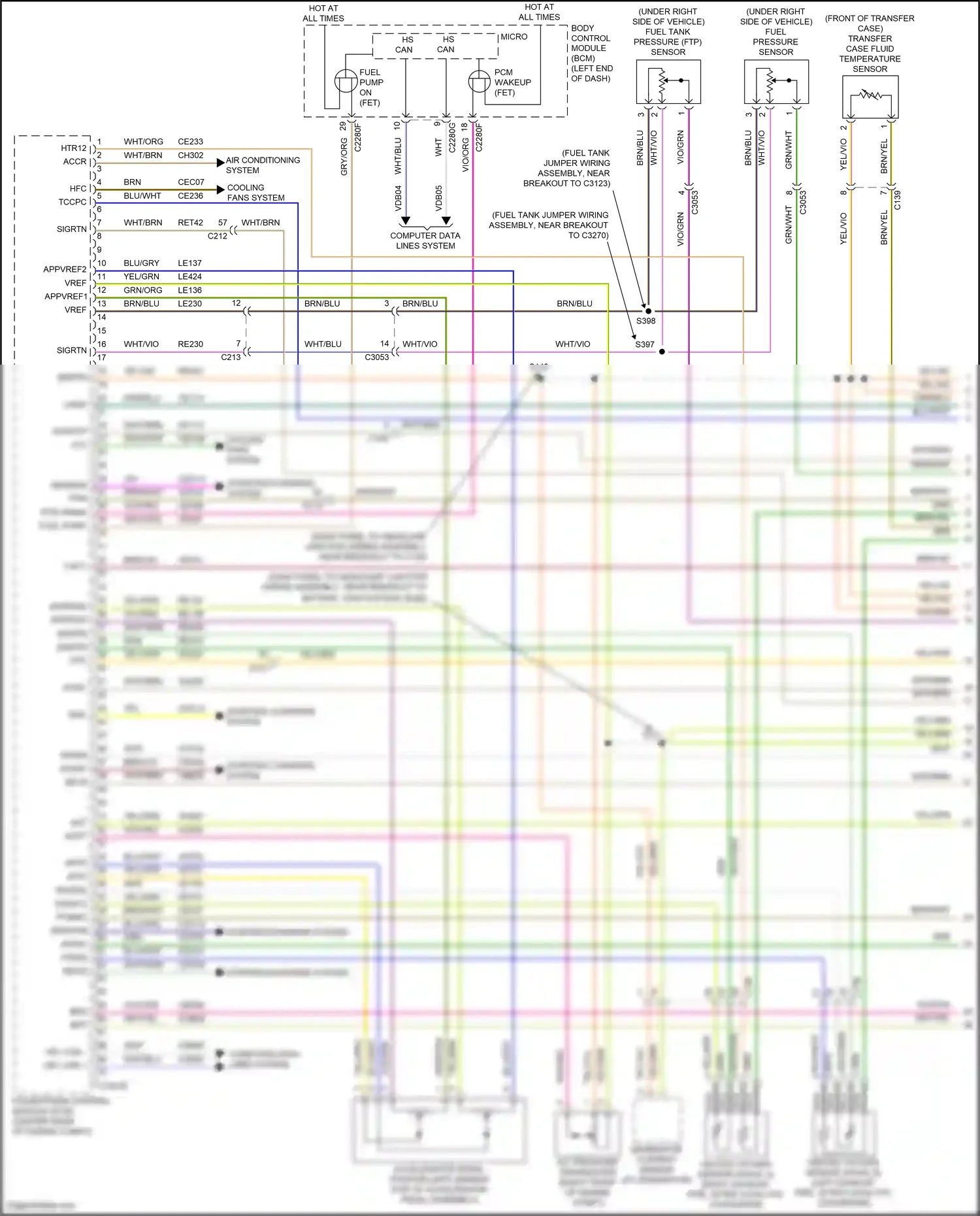 Wiring diagram vio/grn for Ford Explorer V facelift 2 (2017-2019) (54 of 62)