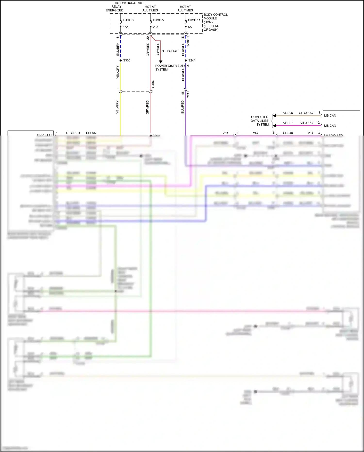 Wiring diagram wht/grn for Ford Explorer V facelift 2 (2017-2019) (10 of 88)