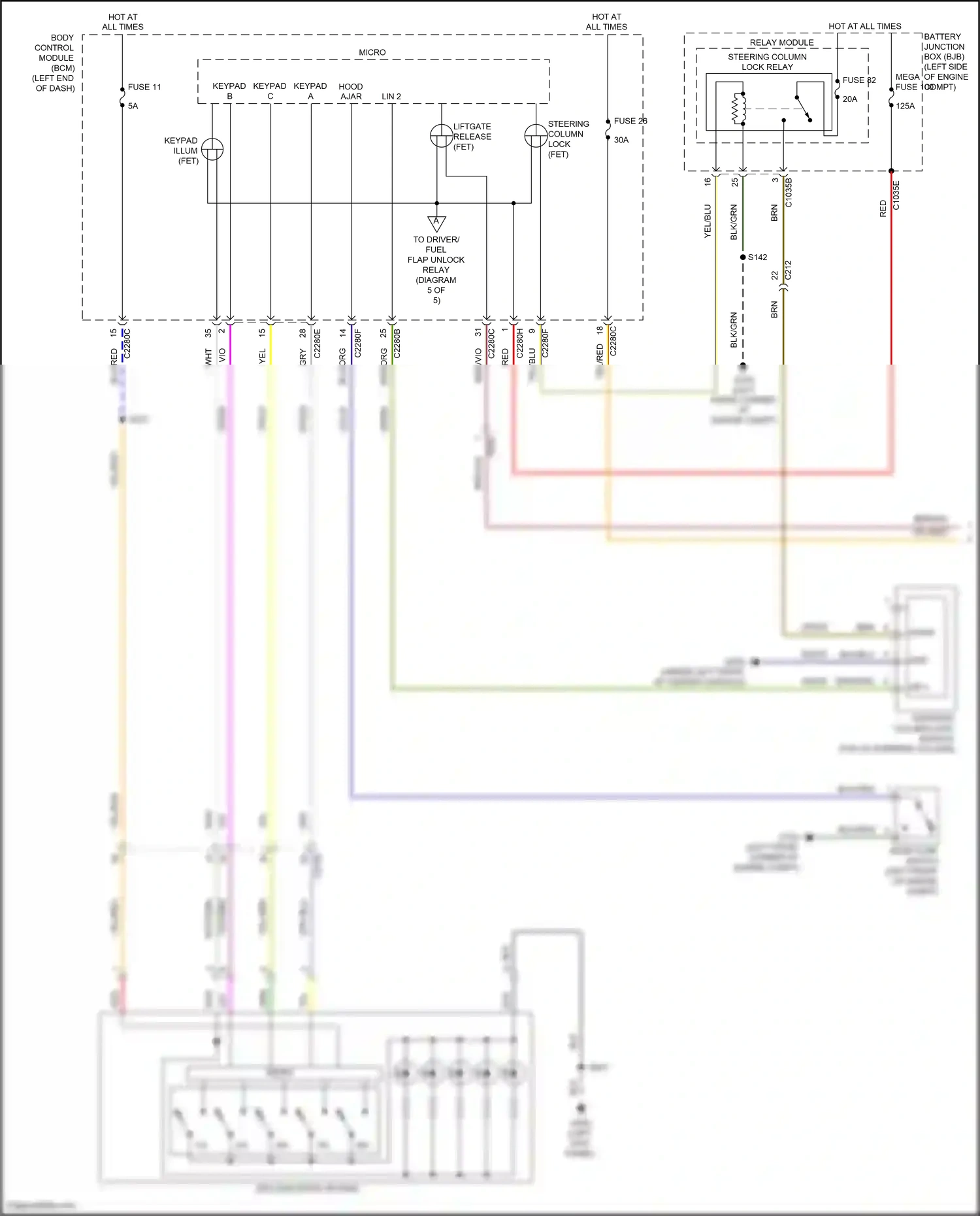 Wiring diagram wht/grn for Ford Explorer V facelift 2 (2017-2019) (3 of 88)