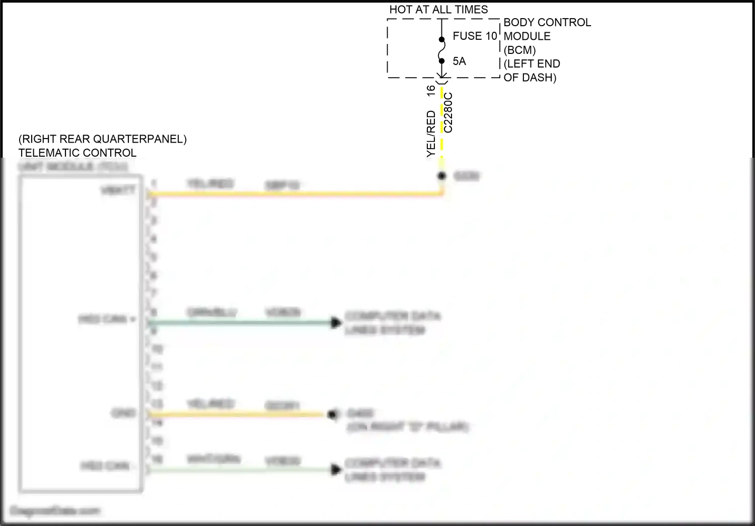 Wiring diagram wht/grn for Ford Explorer V facelift 2 (2017-2019) (21 of 88)