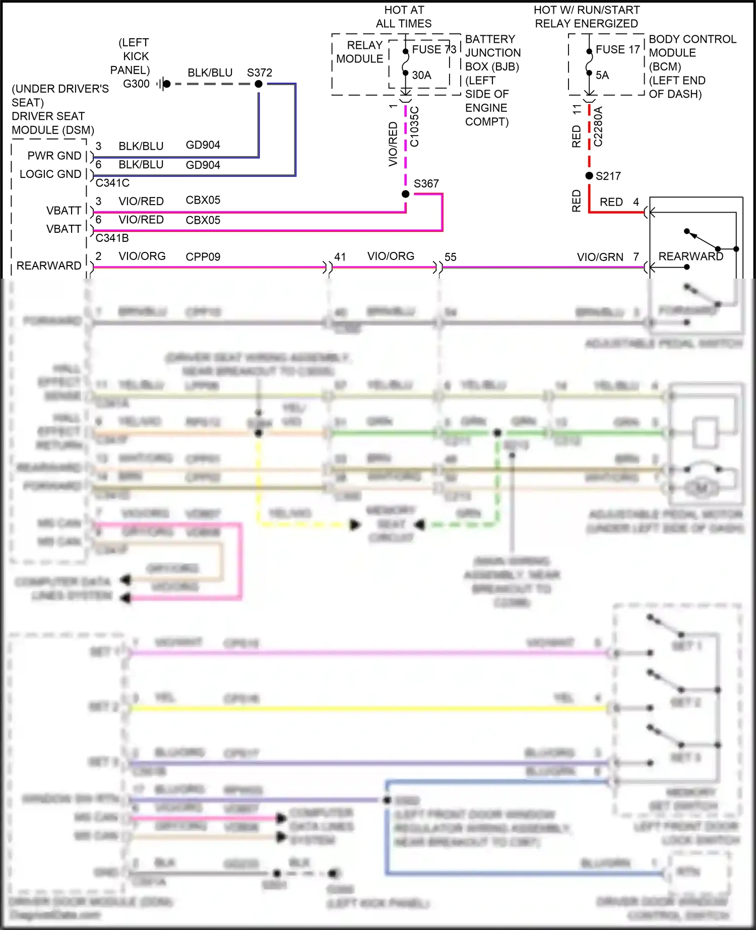 Wiring diagram wht/org for Ford Explorer V facelift 2 (2017-2019) (21 of 40)