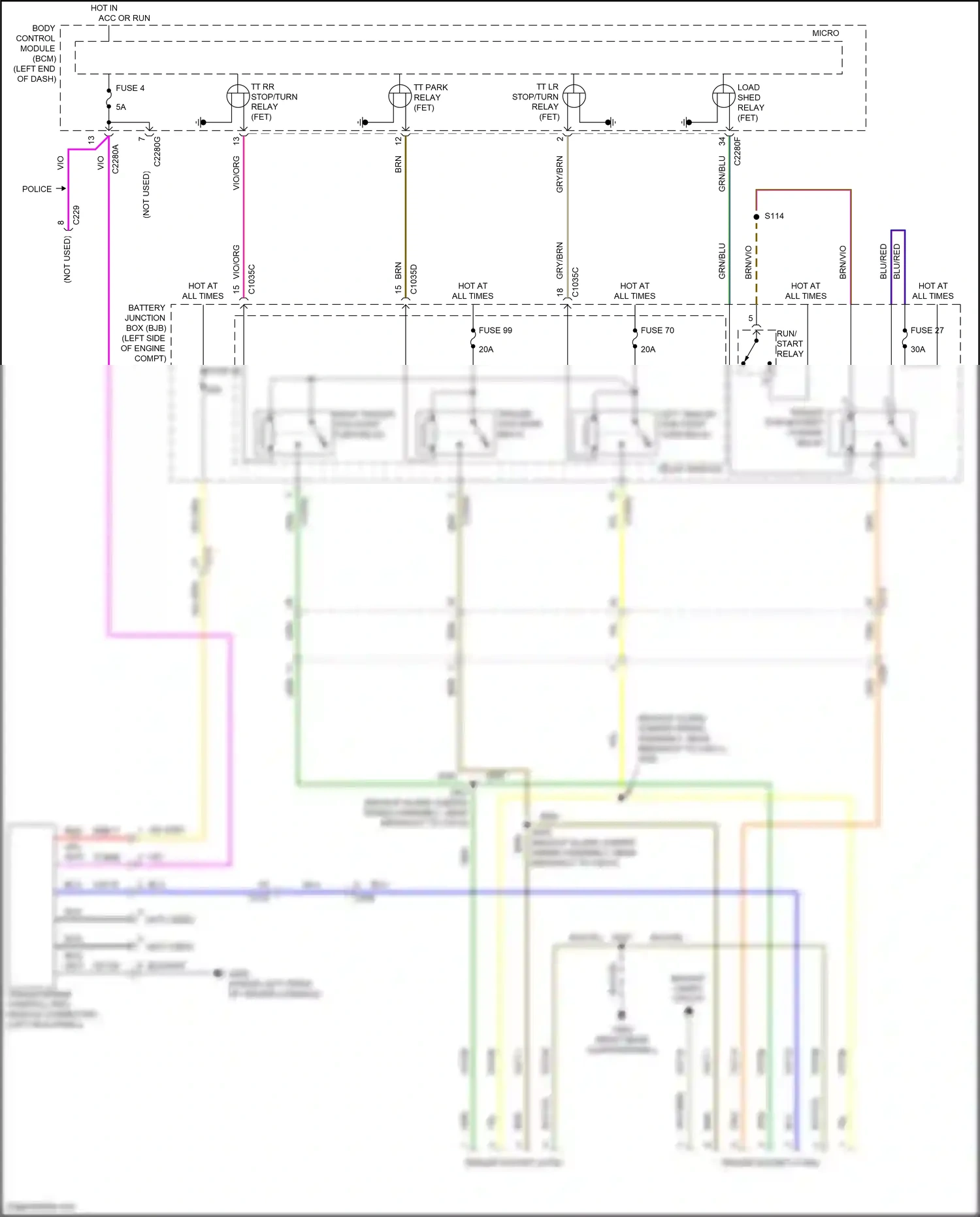 Wiring diagram yel for Ford Explorer V facelift 2 (2017-2019) (80 of 100)
