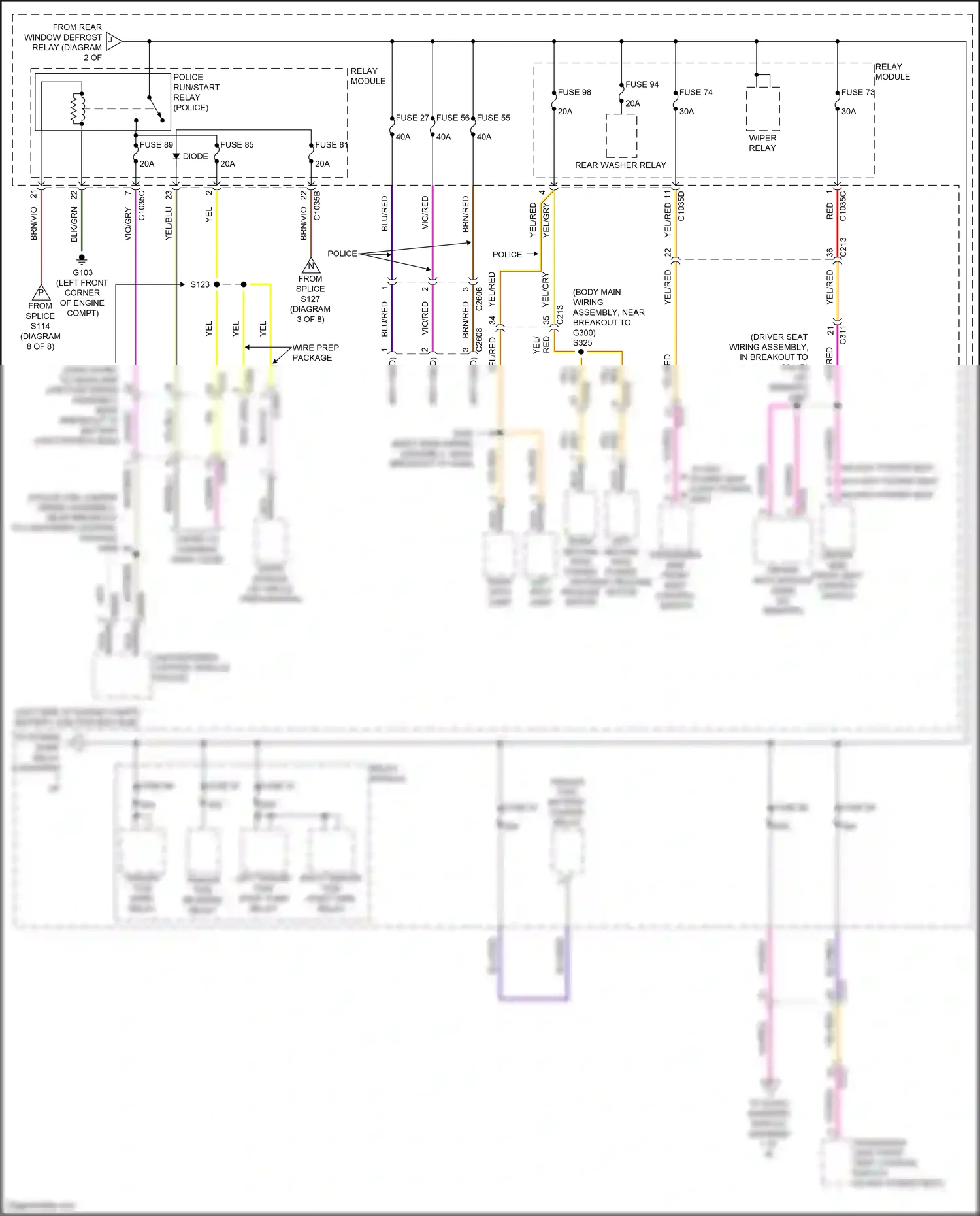 Wiring diagram yel/blu for Ford Explorer V facelift 2 (2017-2019) (23 of 52)