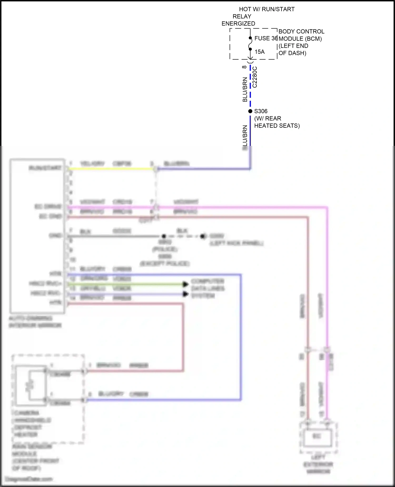Wiring diagram yel/gry for Ford Explorer V facelift 2 (2017-2019) (5 of 27)