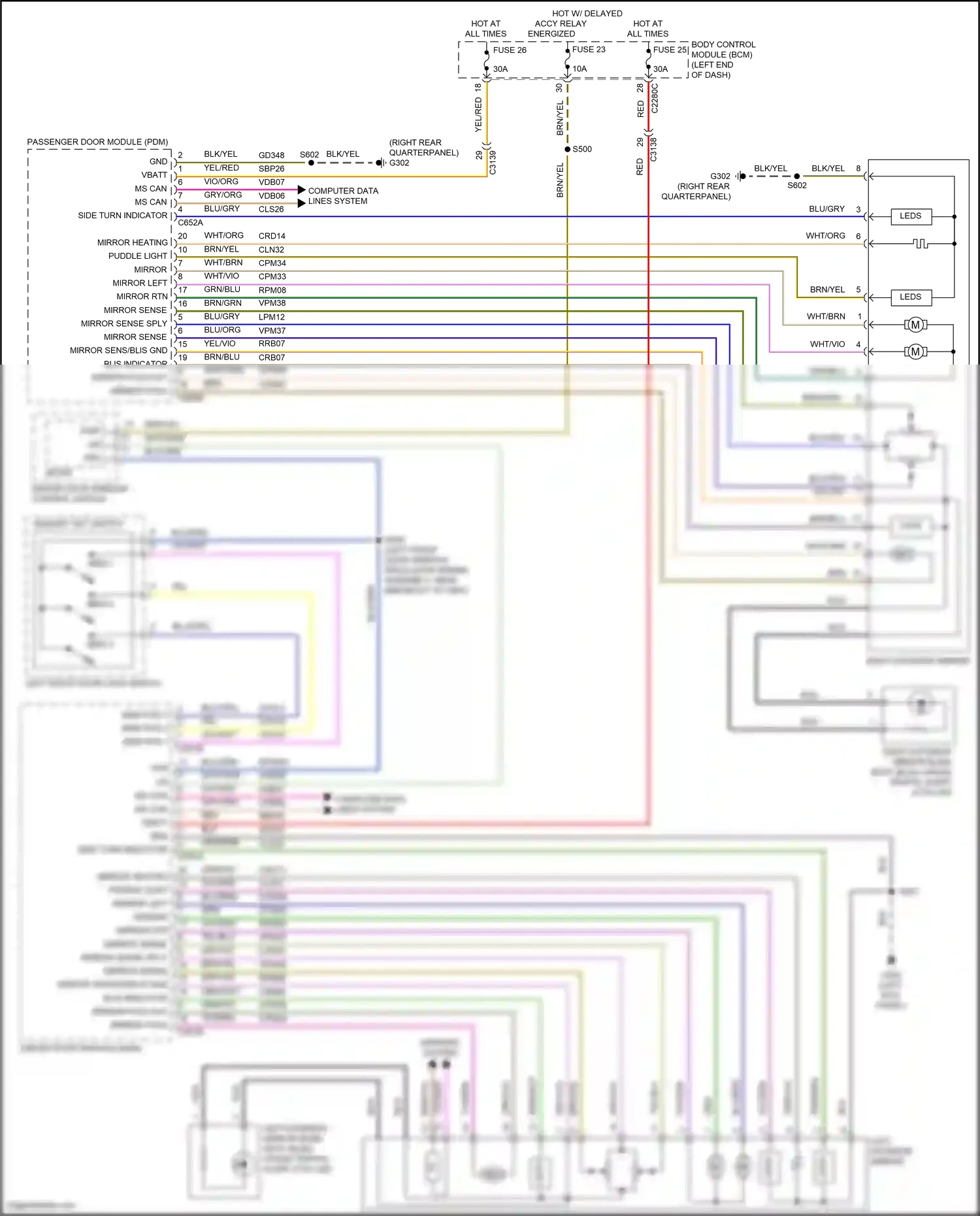 Wiring diagram yel/red for Ford Explorer V facelift 2 (2017-2019) (26 of 36)