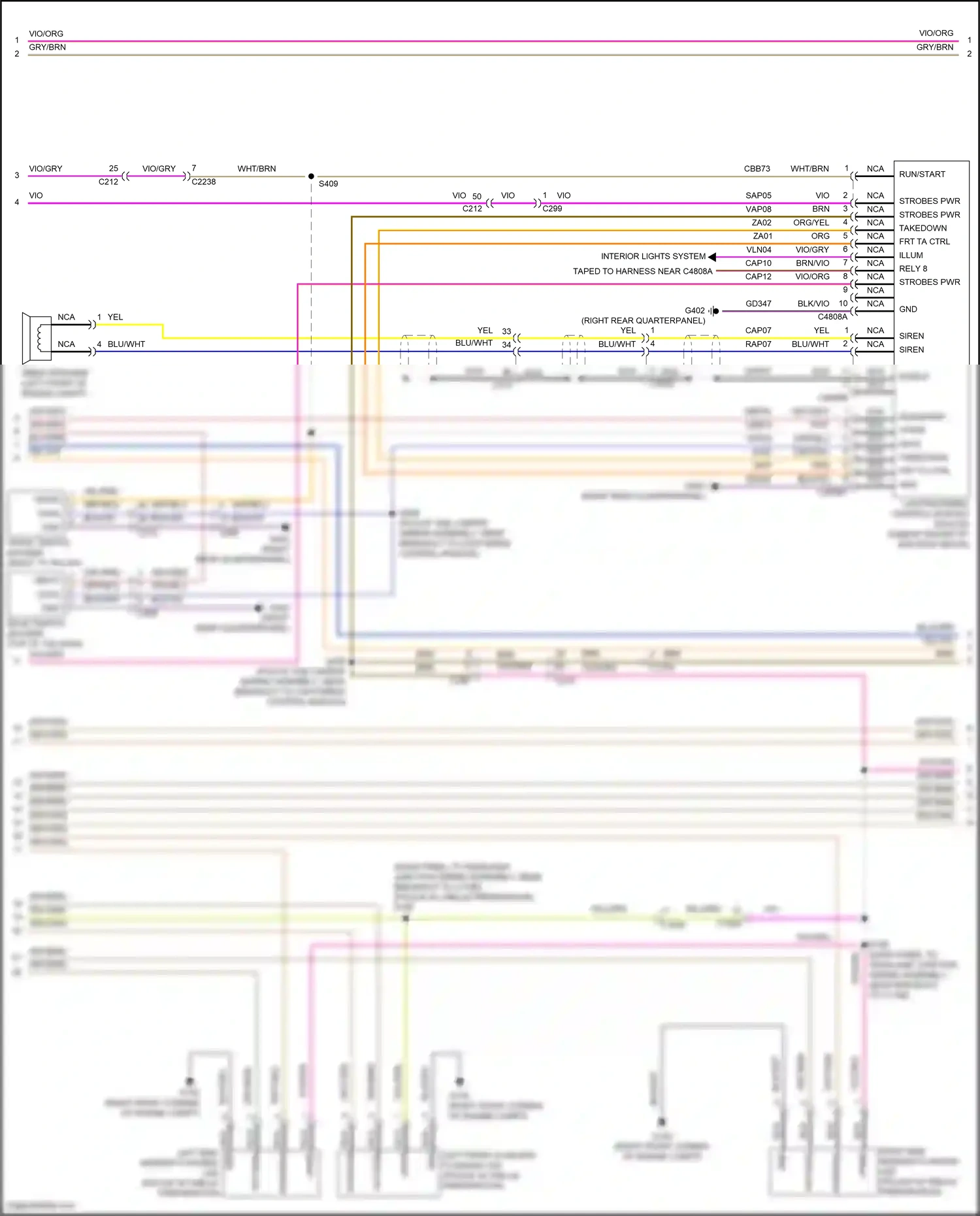 Wiring diagram yel/red for Ford Explorer V facelift 2 (2017-2019) (33 of 36)