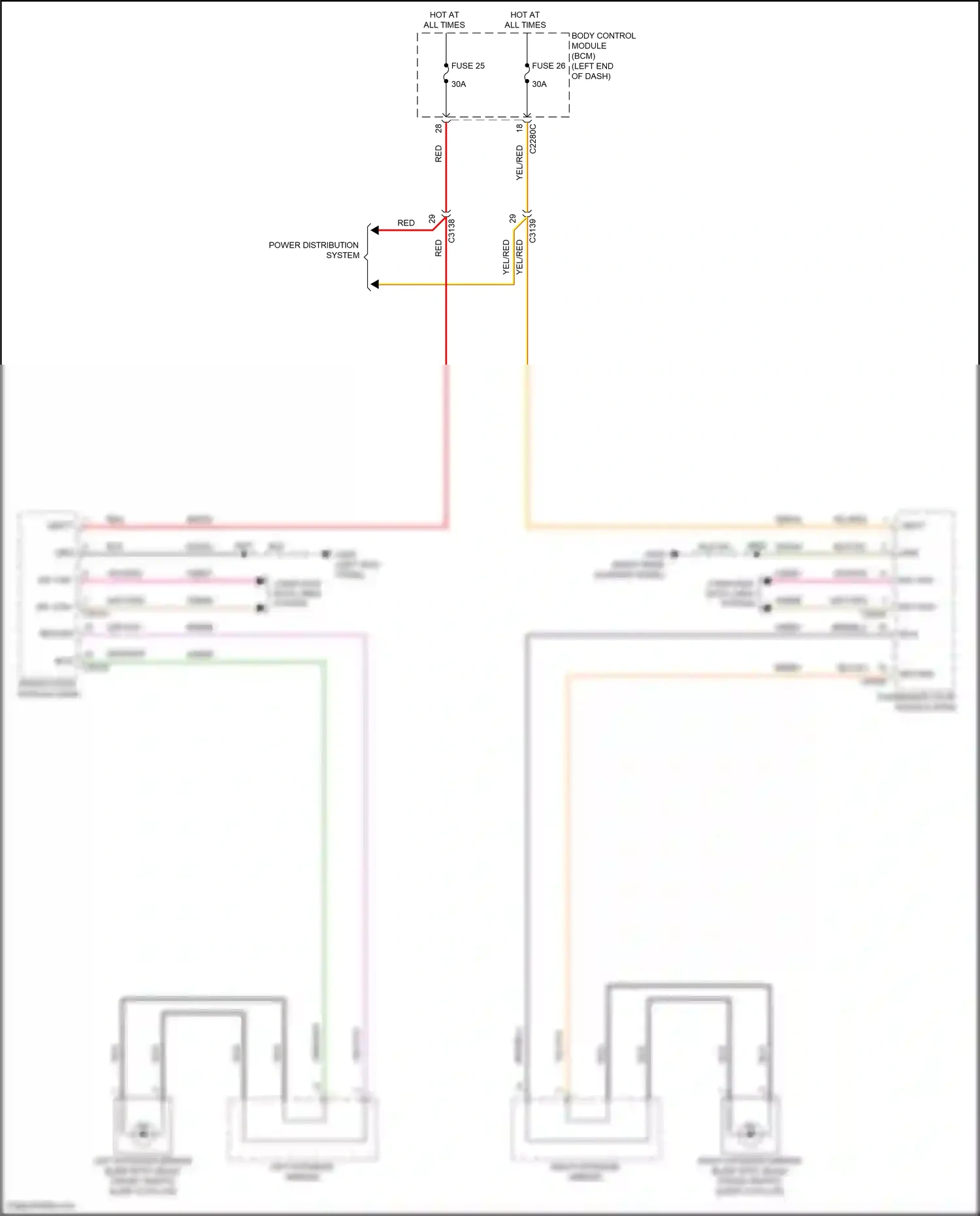 Wiring diagram yel/red for Ford Explorer V facelift 2 (2017-2019) (11 of 36)