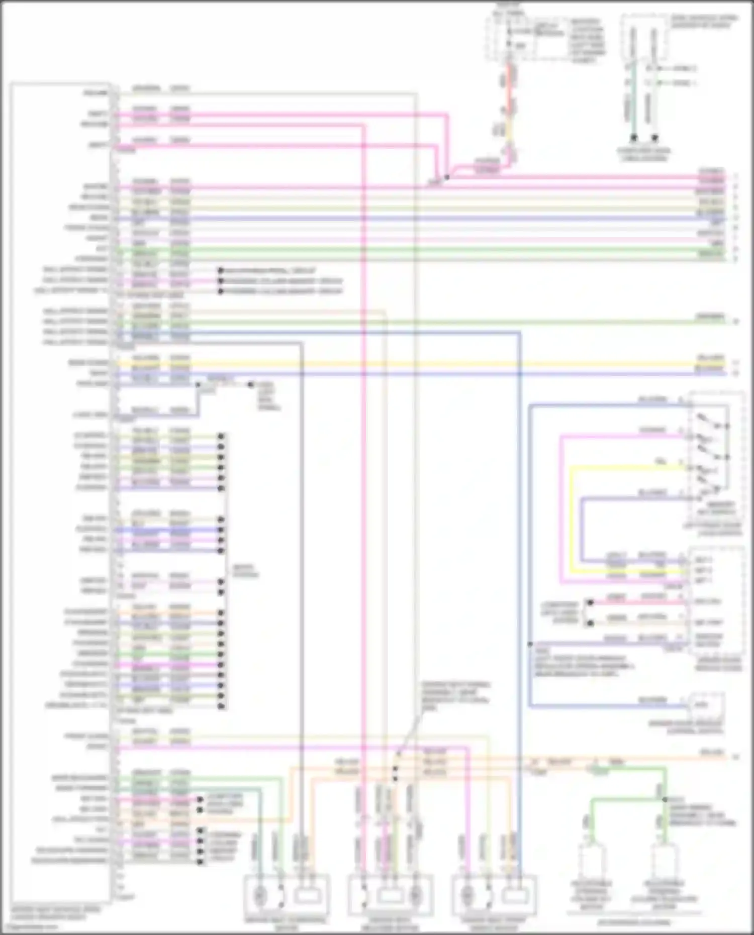 Explorer Ford V facelift (2015-2018): Memory seat circuit (1 of 2)