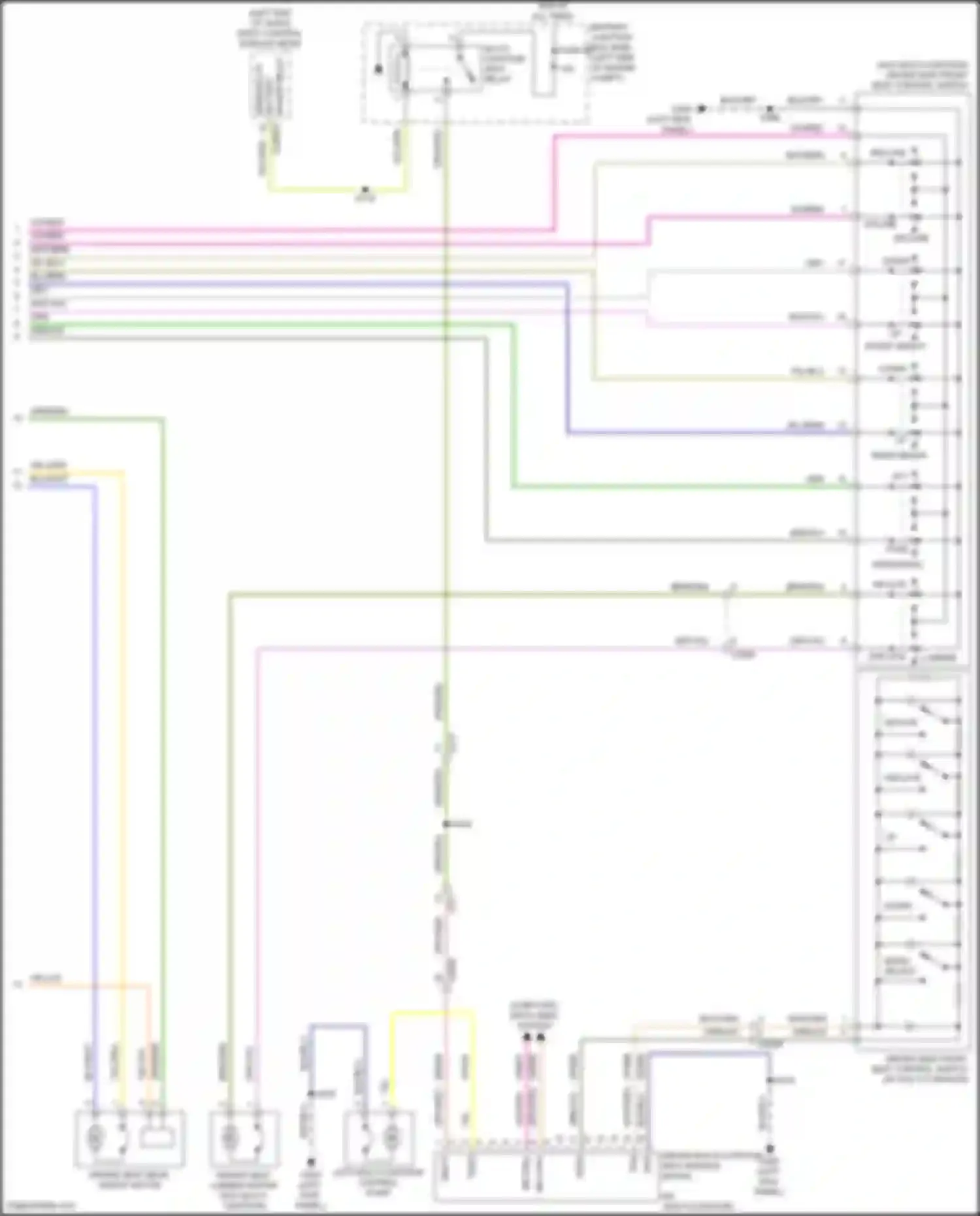Explorer Ford V facelift (2015-2018): Memory seat circuit (2 of 2)