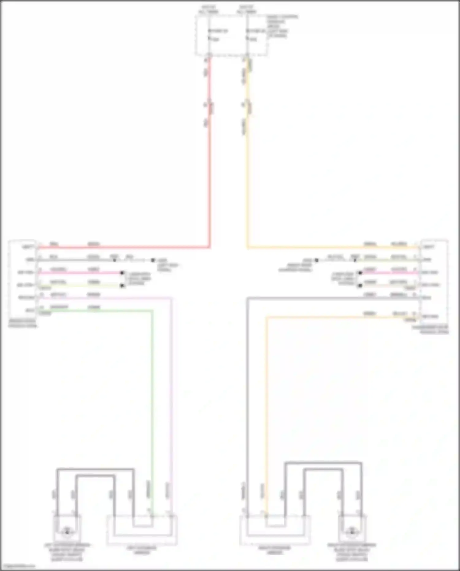 Explorer Ford V facelift (2015-2018): Blind spot information system circuit, w/ memory