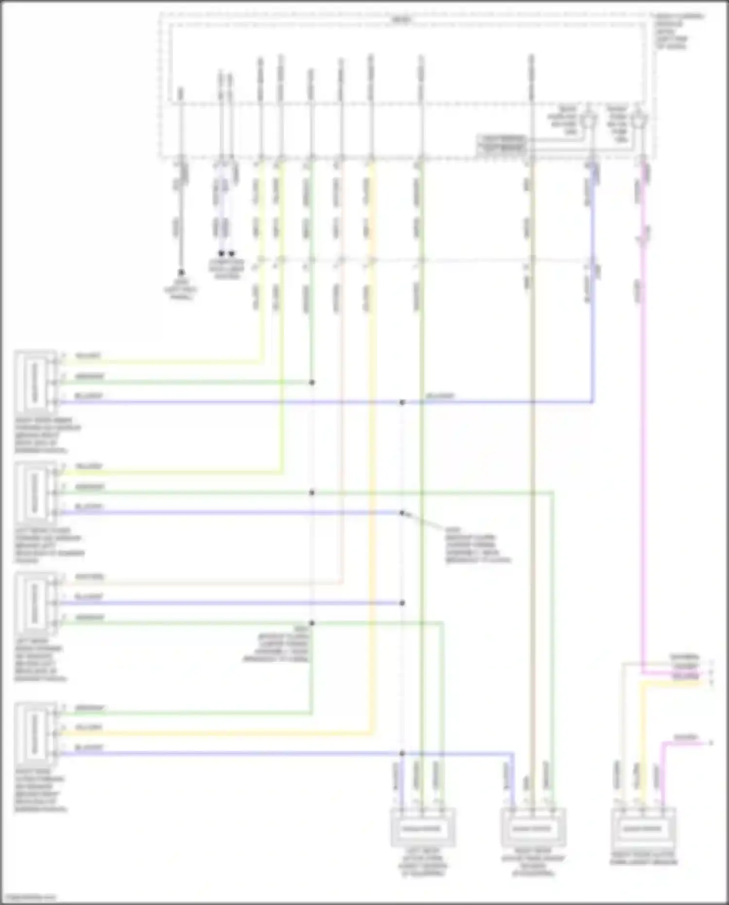 Explorer Ford V facelift (2015-2018): Parking assistant circuit (1 of 2)