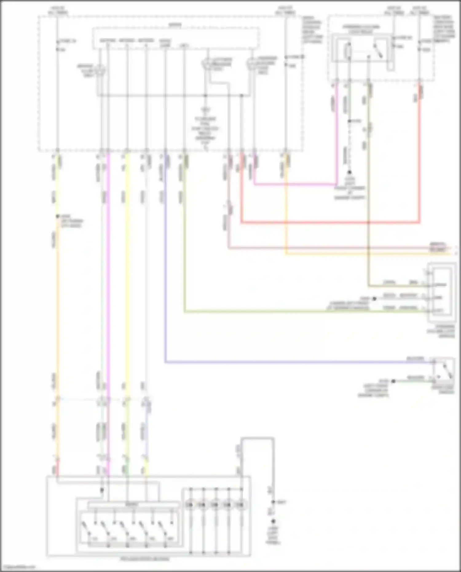 Explorer Ford V facelift (2015-2018): Power door locks circuit (1 of 5)