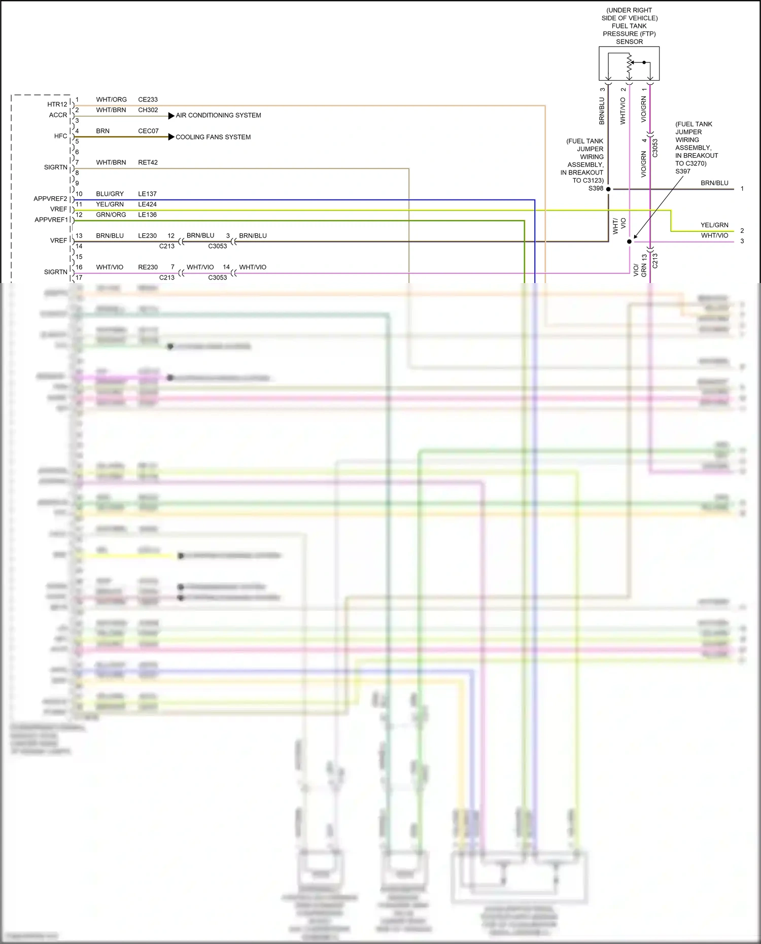 Ford Explorer V facelift (2015-2018) a/c compressor assembly wiring diagram  (2 of 4)