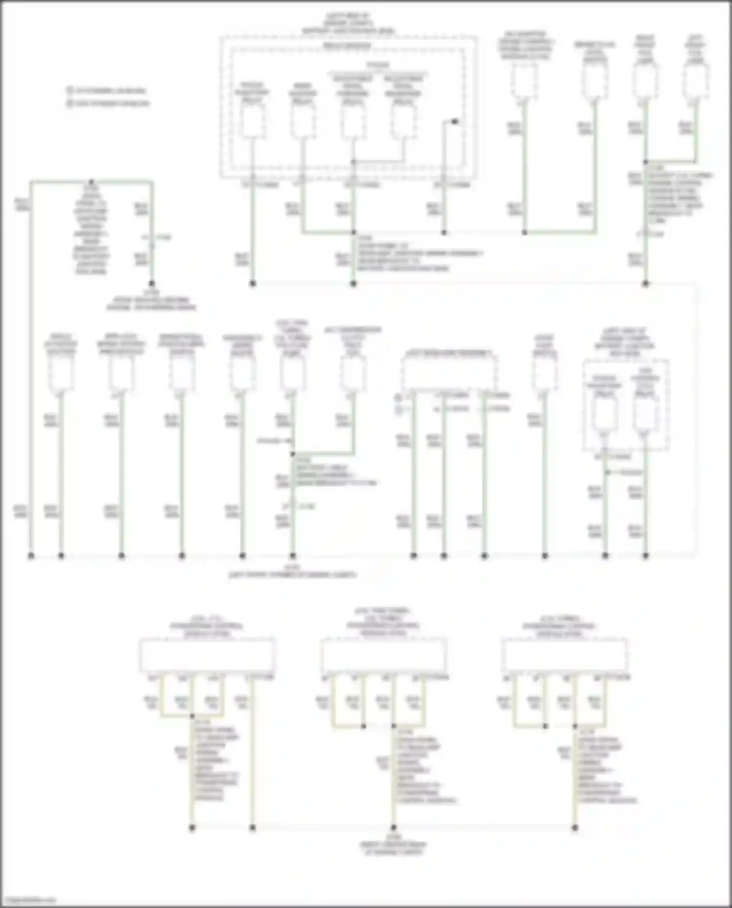 Wiring diagram adjustable pedal forward relay for Ford Explorer V facelift (2015-2018) (1 of 2)