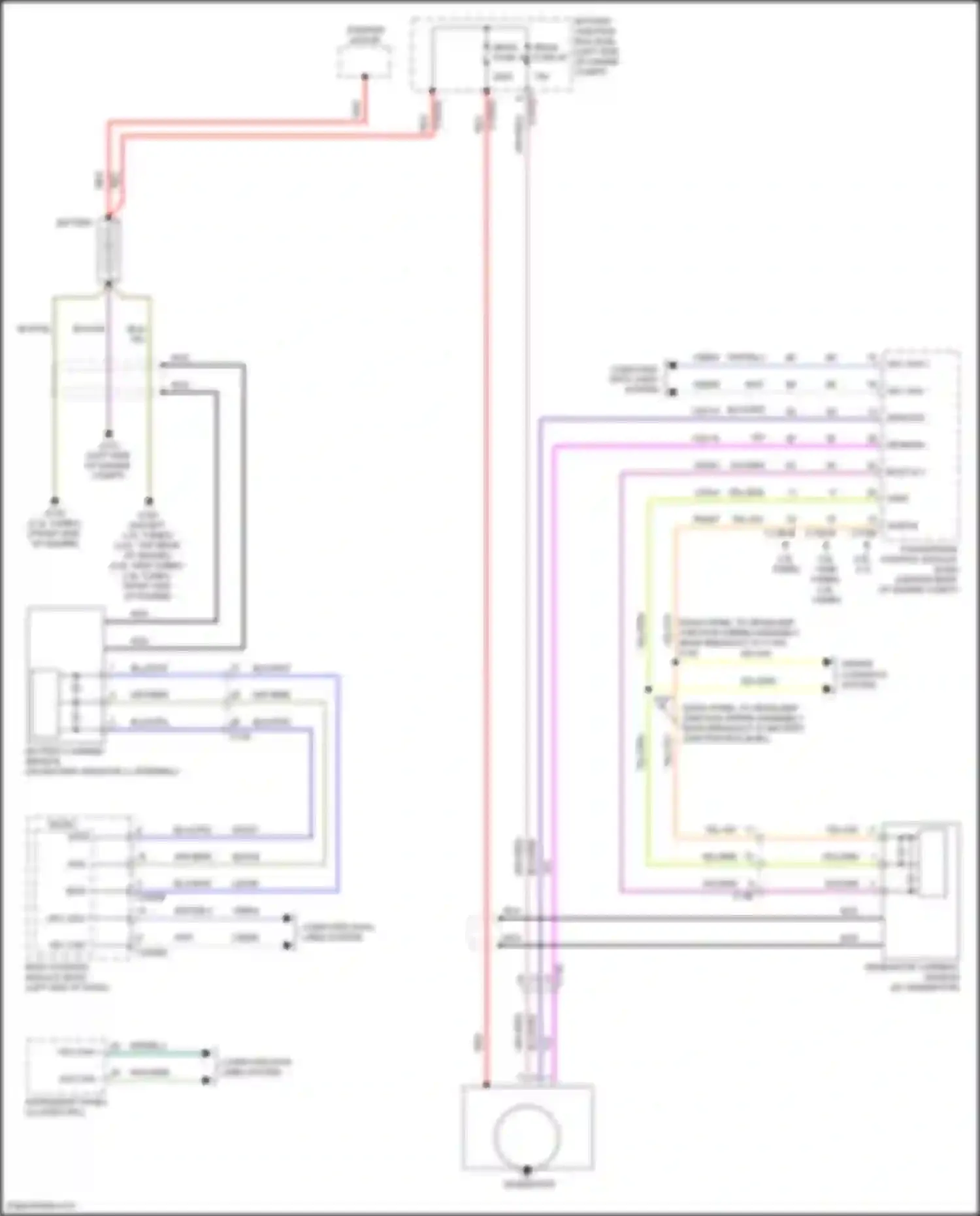 Wiring diagram battery current sensor for Ford Explorer V facelift (2015-2018) (1 of 2)