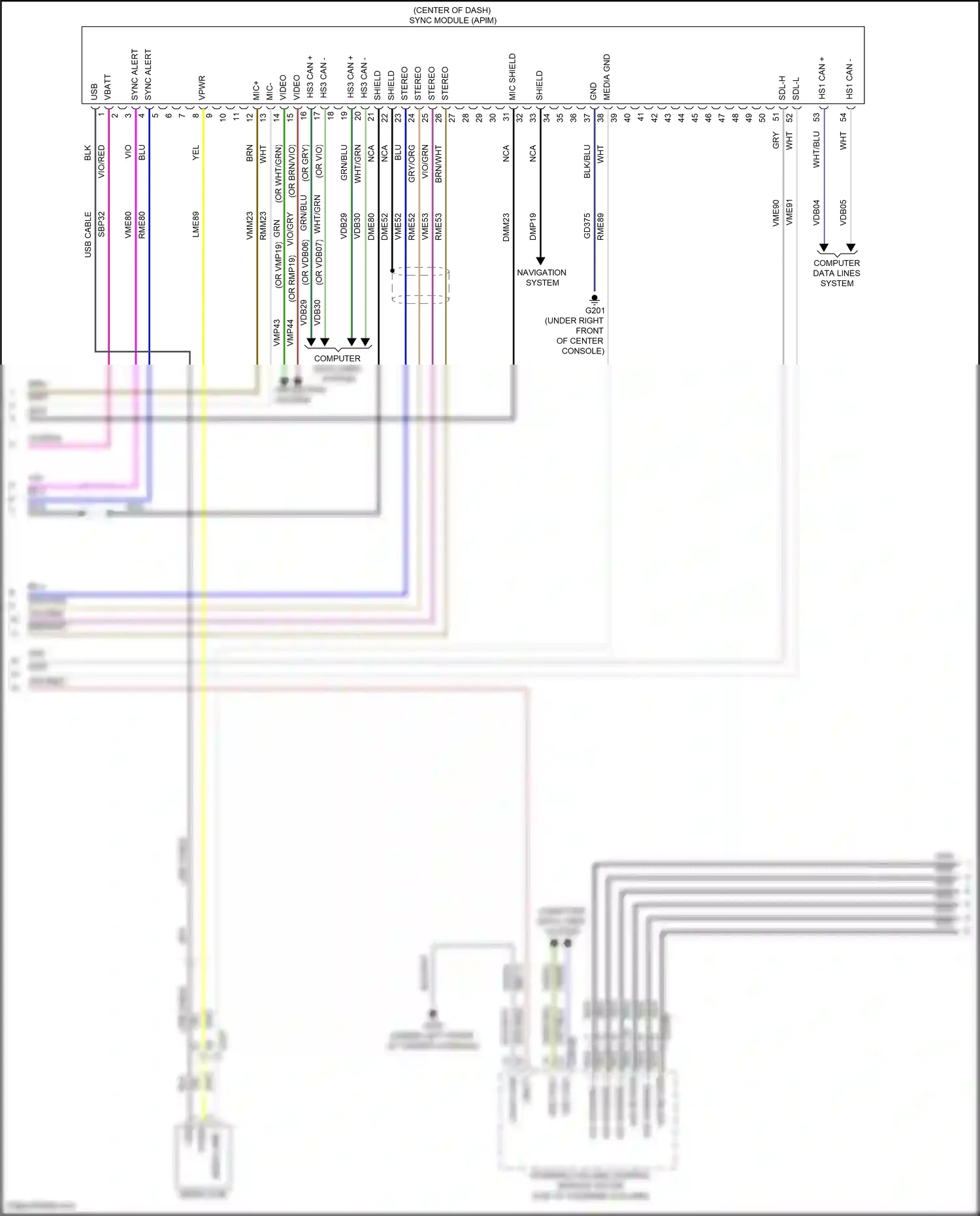 Wiring diagram blk for Ford Explorer V facelift (2015-2018) (17 of 78)