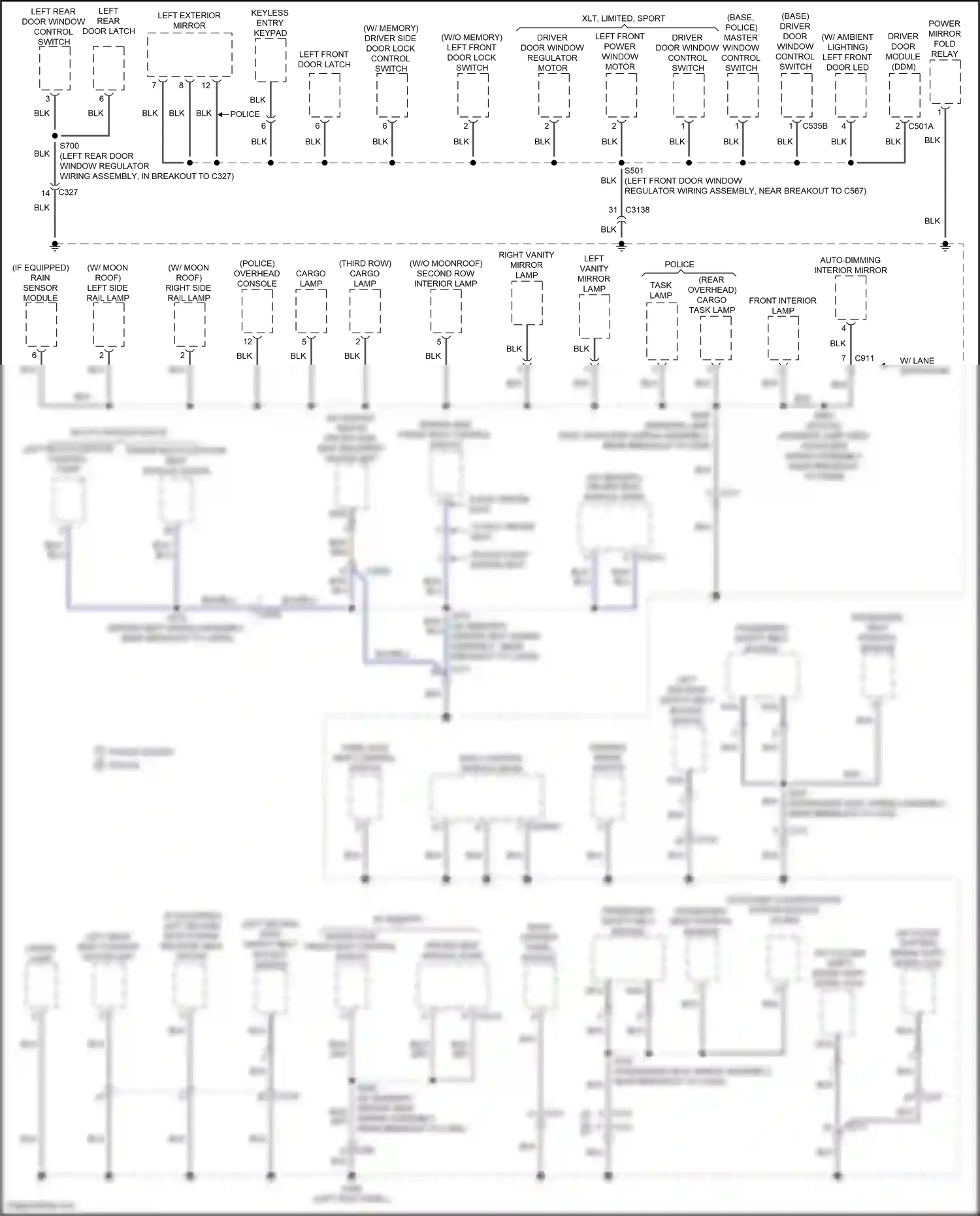 Wiring diagram blk/blu for Ford Explorer V facelift (2015-2018) (1 of 35)