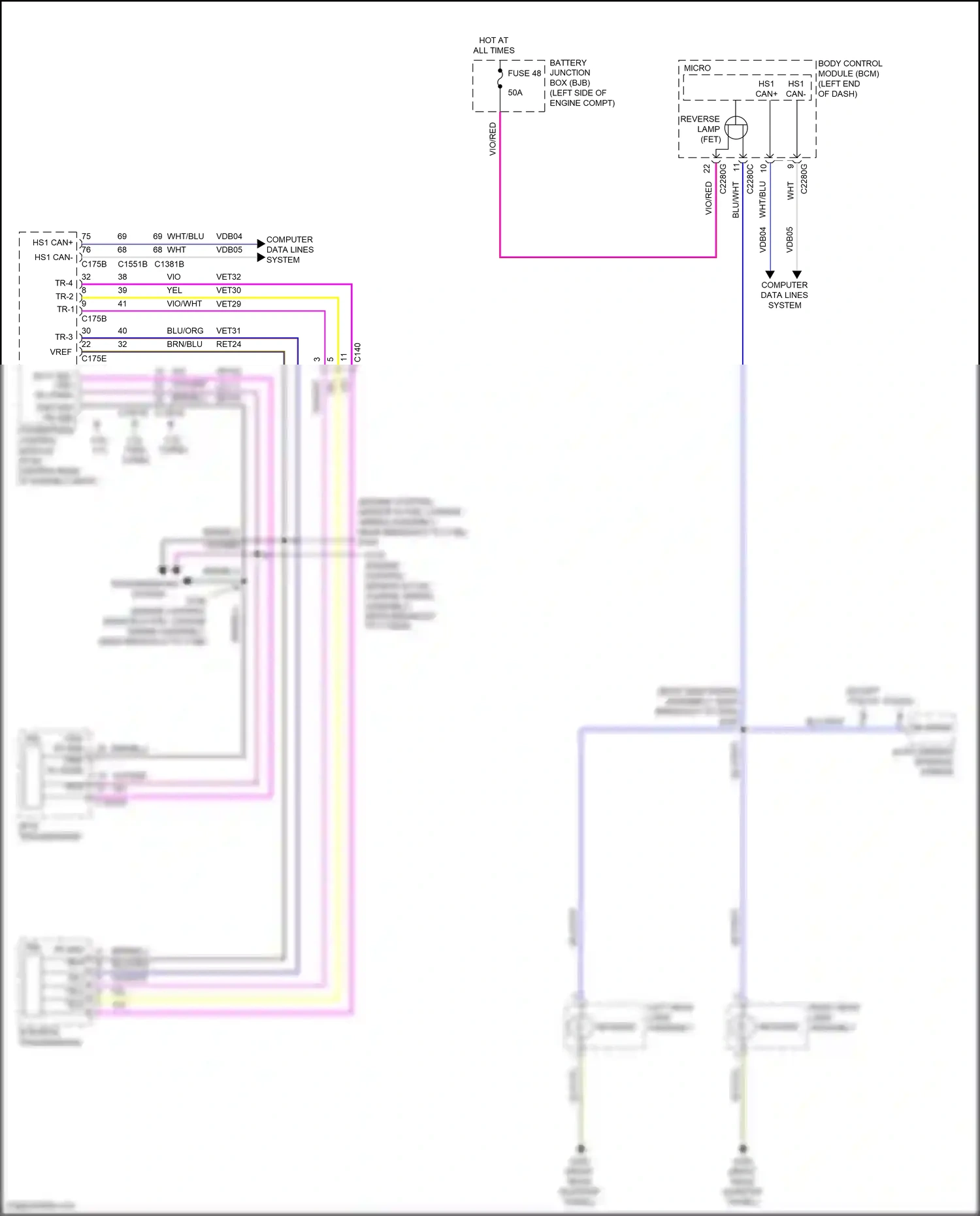 Wiring diagram blk/yel for Ford Explorer V facelift (2015-2018) (11 of 41)