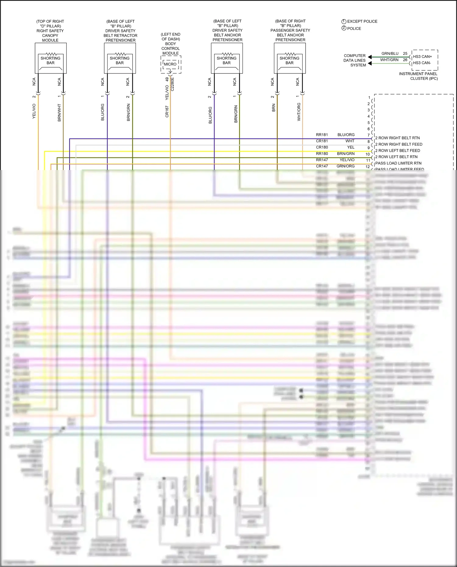 Wiring diagram blu/grn for Ford Explorer V facelift (2015-2018) (7 of 50)