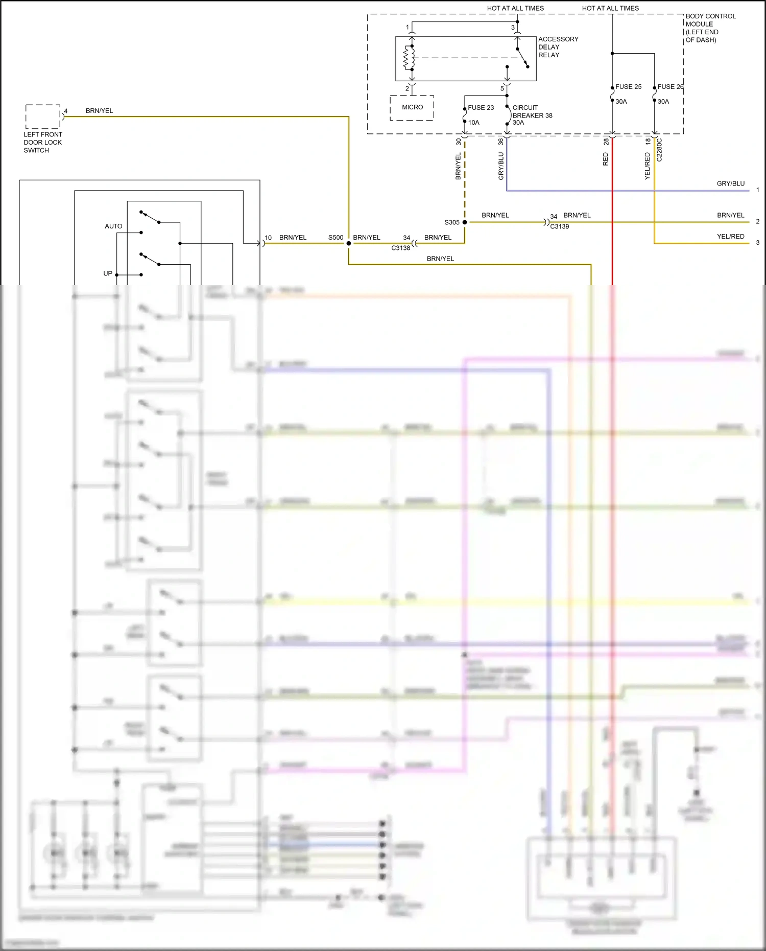 Wiring diagram blu/grn for Ford Explorer V facelift (2015-2018) (29 of 50)