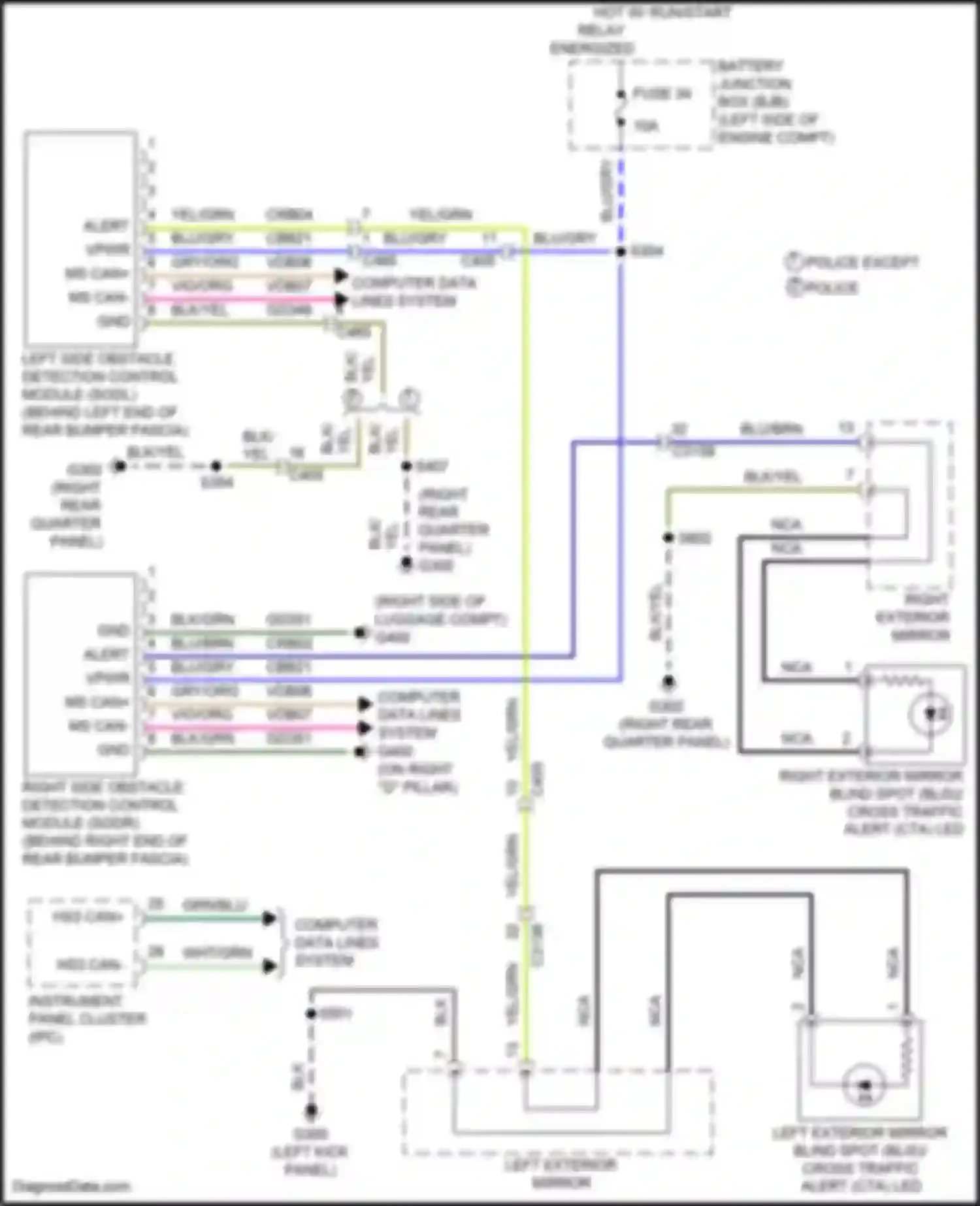 Wiring diagram computer data lines system for Ford Explorer V facelift (2015-2018) (42 of 84)