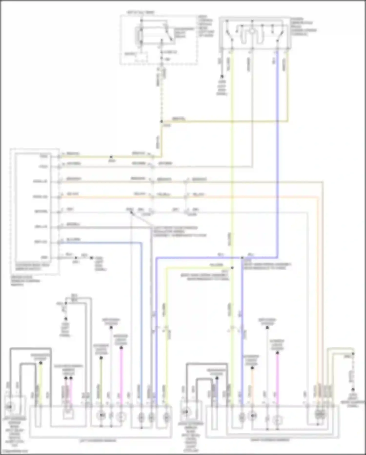 Wiring diagram electrochromic mirror circuit for Ford Explorer V facelift (2015-2018) (1 of 1)